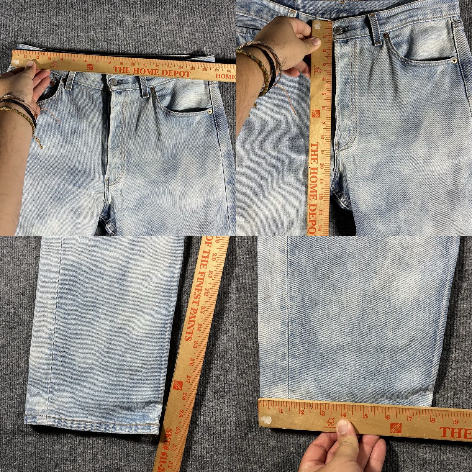 Levi's VINTAGE Levi's 501XX Jeans Denim Button Fly Regular Mens Jeans 34x31 Blue 90s USA Straight Limited Distressed USA Theme Men Size US 34 / EU 50 - 8 Thumbnail