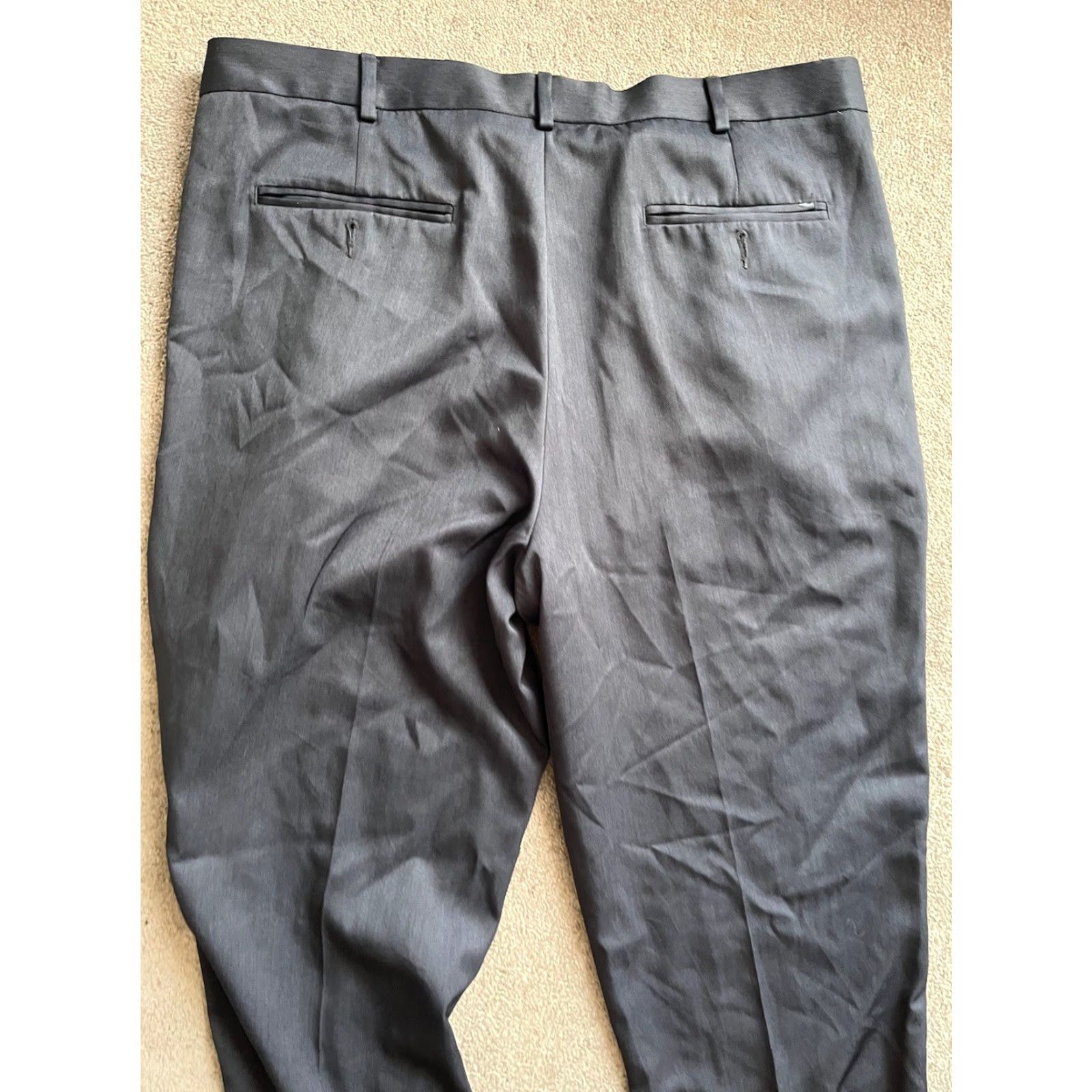 Perry Ellis Perry Ellis Portfolio Pants Slacks Navy Blue Pleated Classic Fit 38x30 Men Pants Size US 38 / EU 54 - 4 Thumbnail