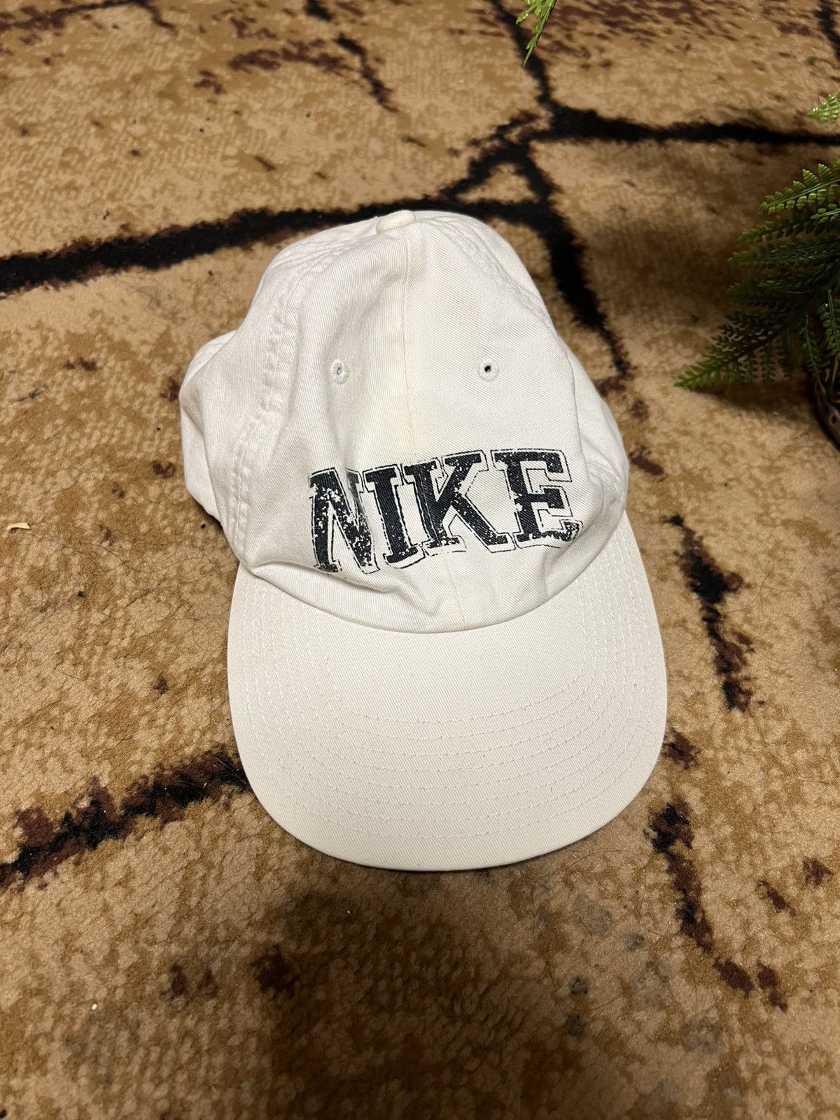 Nike × Vintage 90s Hat Vintage Nike Big Logo Retro hat Ceter Swoosh Rare Size ONE SIZE - 6 Thumbnail