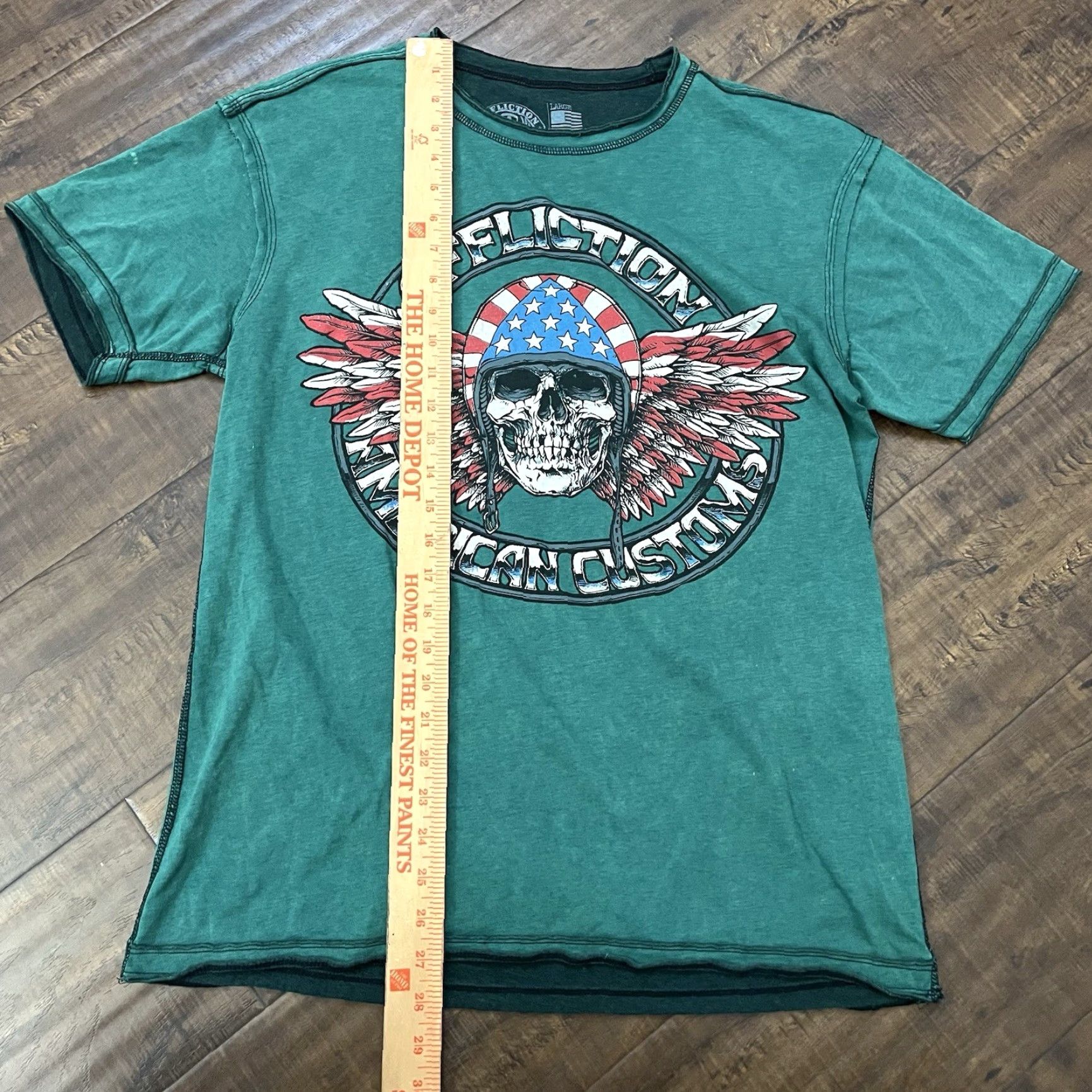 Affliction VINTAGE Affliction T-Shirt Men Large Crew Neck Graphic Skull USA 2000s Retro Gothic Metal Size US L / EU 52-54 / 3 - 8 Thumbnail