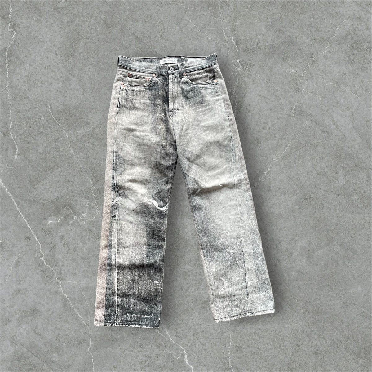 Our Legacy Our Legacy Printed Denim | Size 28 | New | White/Black Size US 28 / EU 44 - 1 Thumbnail