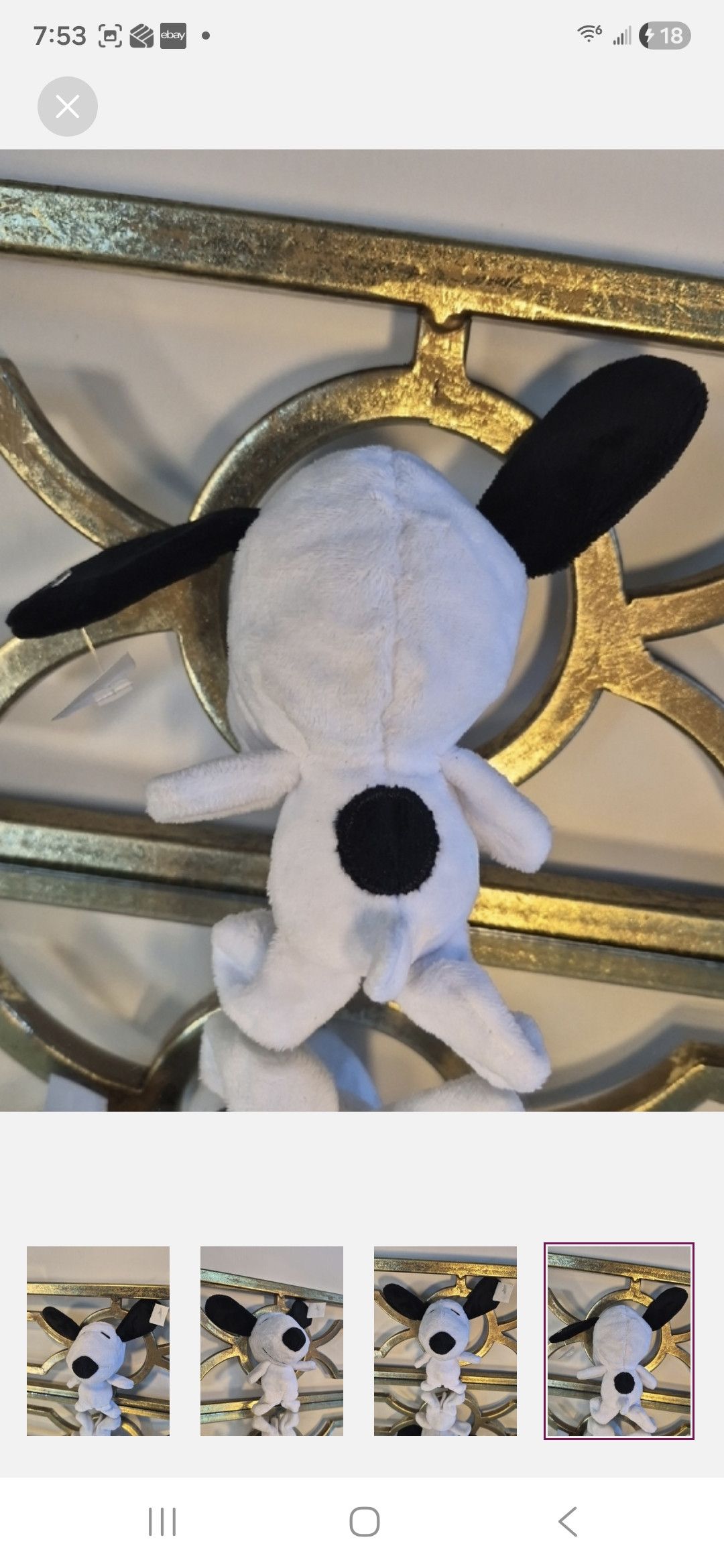 Other Peanuts Snoopy Plush Size ONE SIZE - 3 Thumbnail