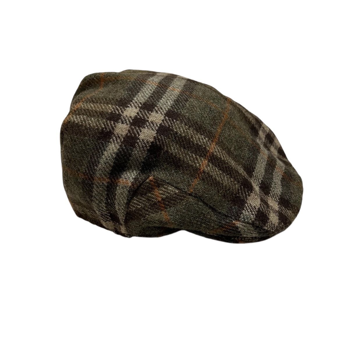 Burberry Burberrys Vintage Wool Baretta Nova Check Hat Cap Size ONE SIZE - 1 Thumbnail