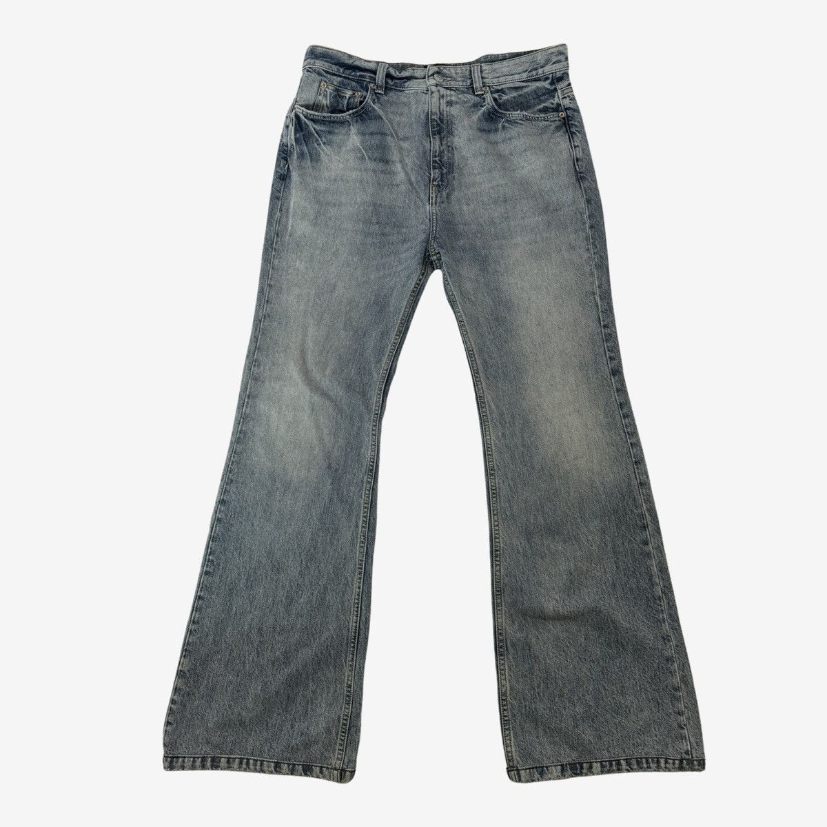 image of Balenciaga Lost Tape Flaired Denim Sz. M in Blue, Men's (Size 34)