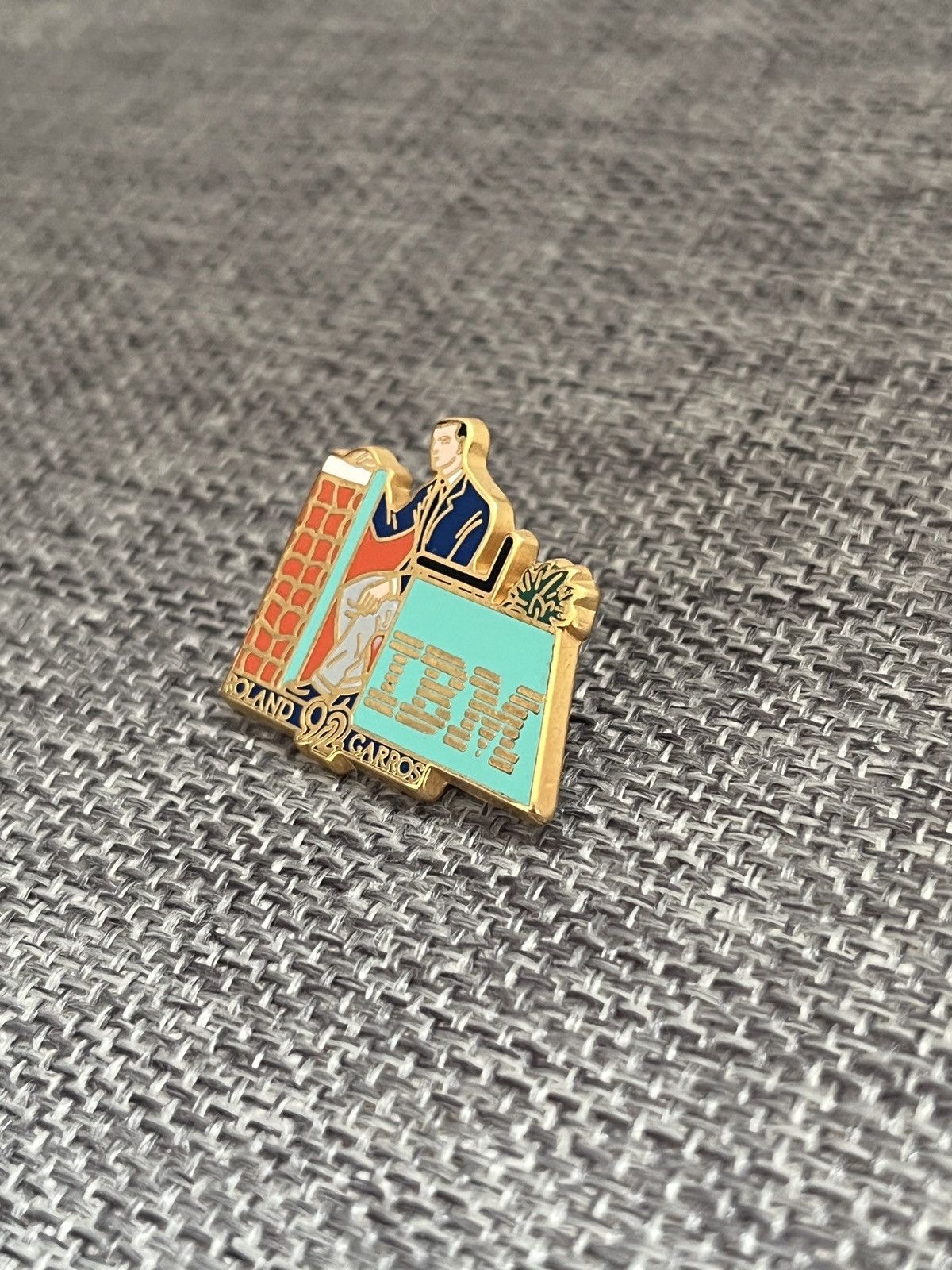 Jewelry Roland Garros 1992 x IBM vintage pin Size ONE SIZE - 3 Thumbnail