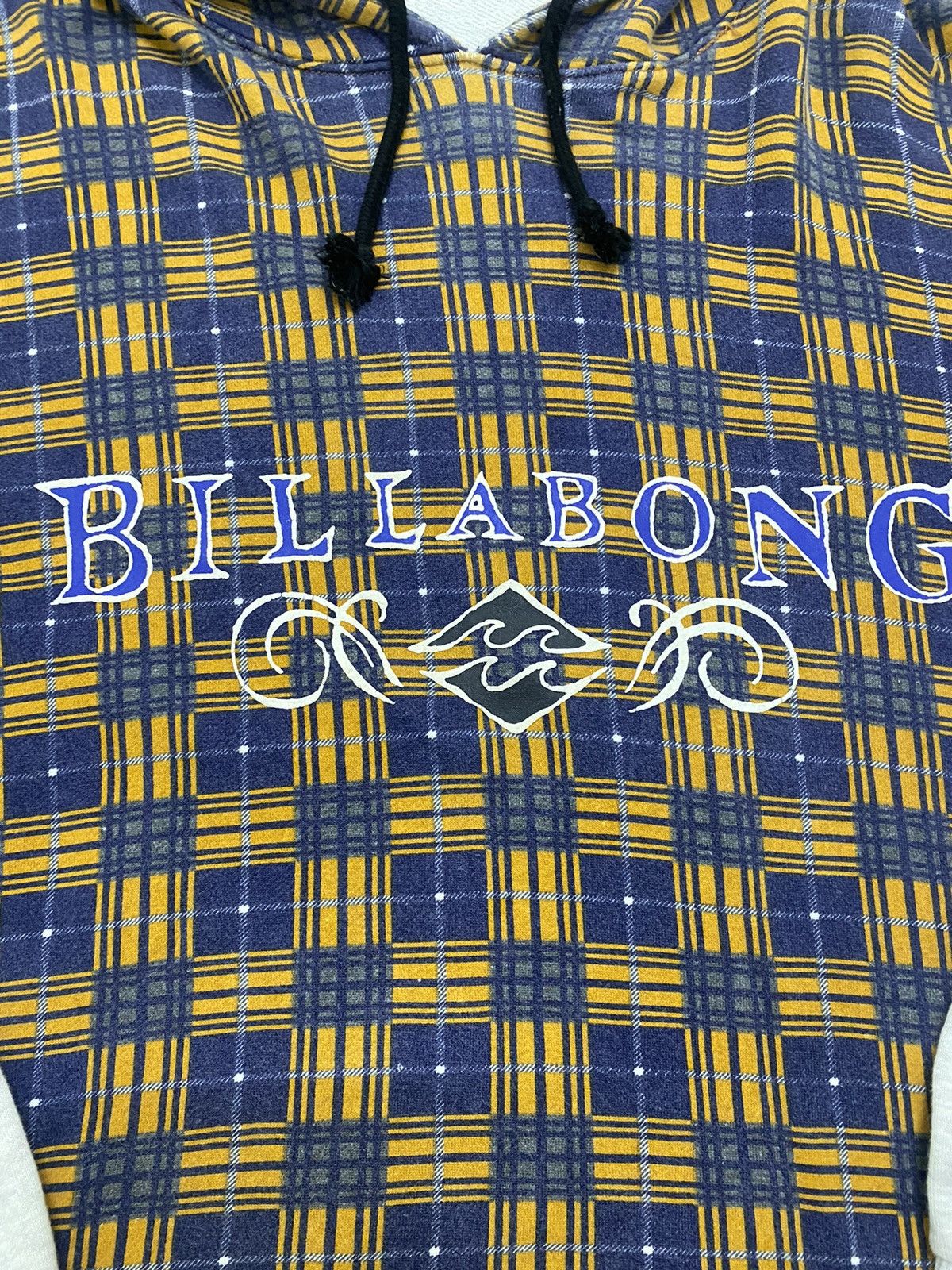 Billabong 💥BILLABONG💥HOODIE VINTAGE Y2K CHECKERED GRAY SLEEVE DESIGN Size US XL / EU 56 / 4 - 6 Thumbnail