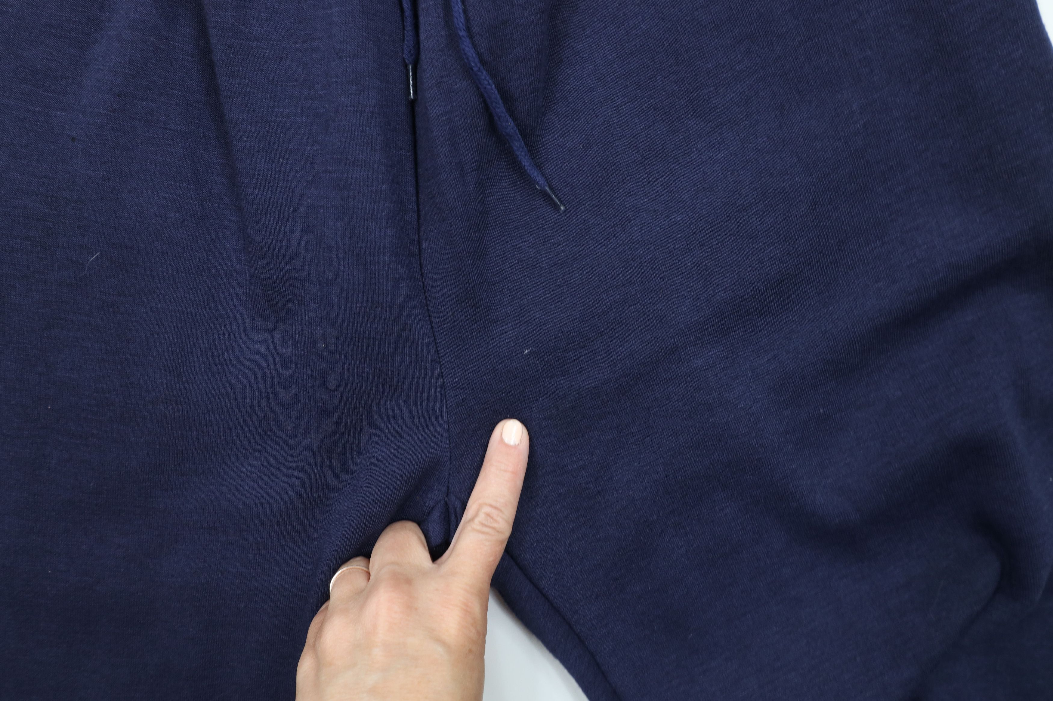 Vintage Vintage 90s Streetwear Blank Cuffed Sweatpants Joggers Blue Size US 34 / EU 50 - 5 Thumbnail