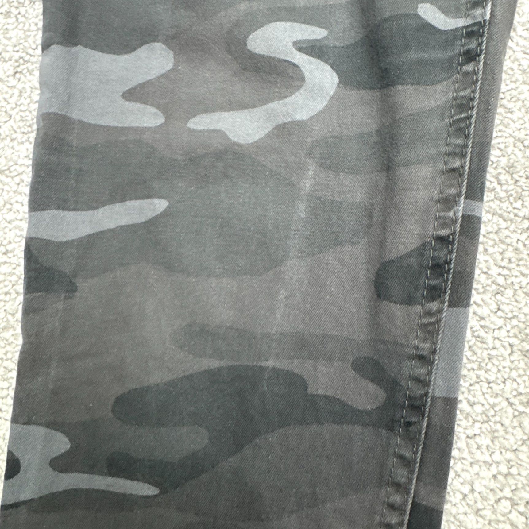 Vintage Democracy Jeans Skinny Womens 6 Gray Camouflage Low Rise Stretch Pocket Denim City Army Size 28" / US 6 / IT 42 - 4 Thumbnail