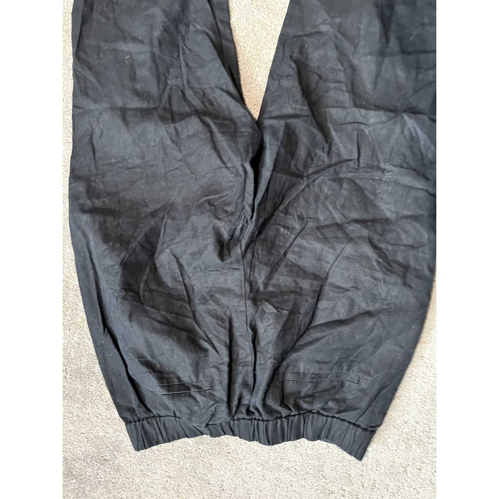 J.Crew J.CREW Pants Women Size 10 Black Linen Cotton Sailor Elastic-Back BO902 Size 32" / US 10 / IT 46 - 4 Thumbnail
