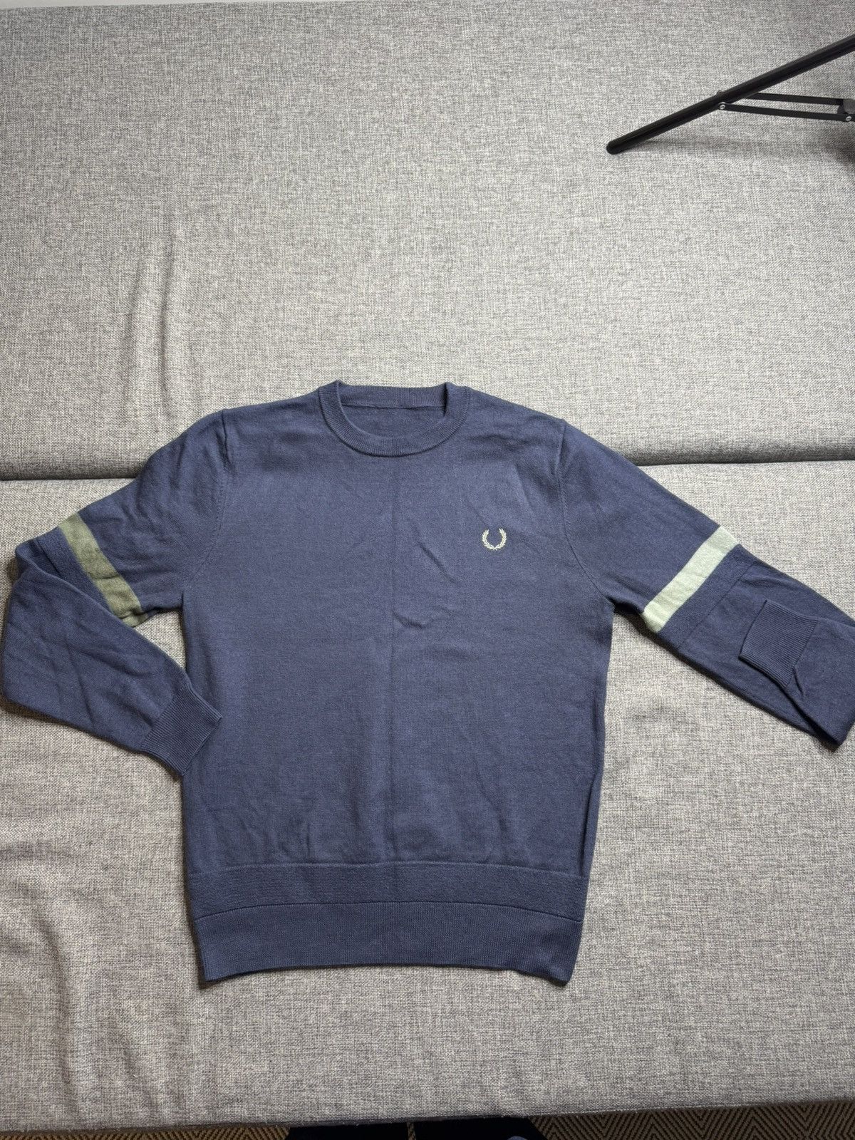 Fred Perry Fred Perry wool sweater blue grey S Size US S / EU 44-46 / 1 - 1 Thumbnail