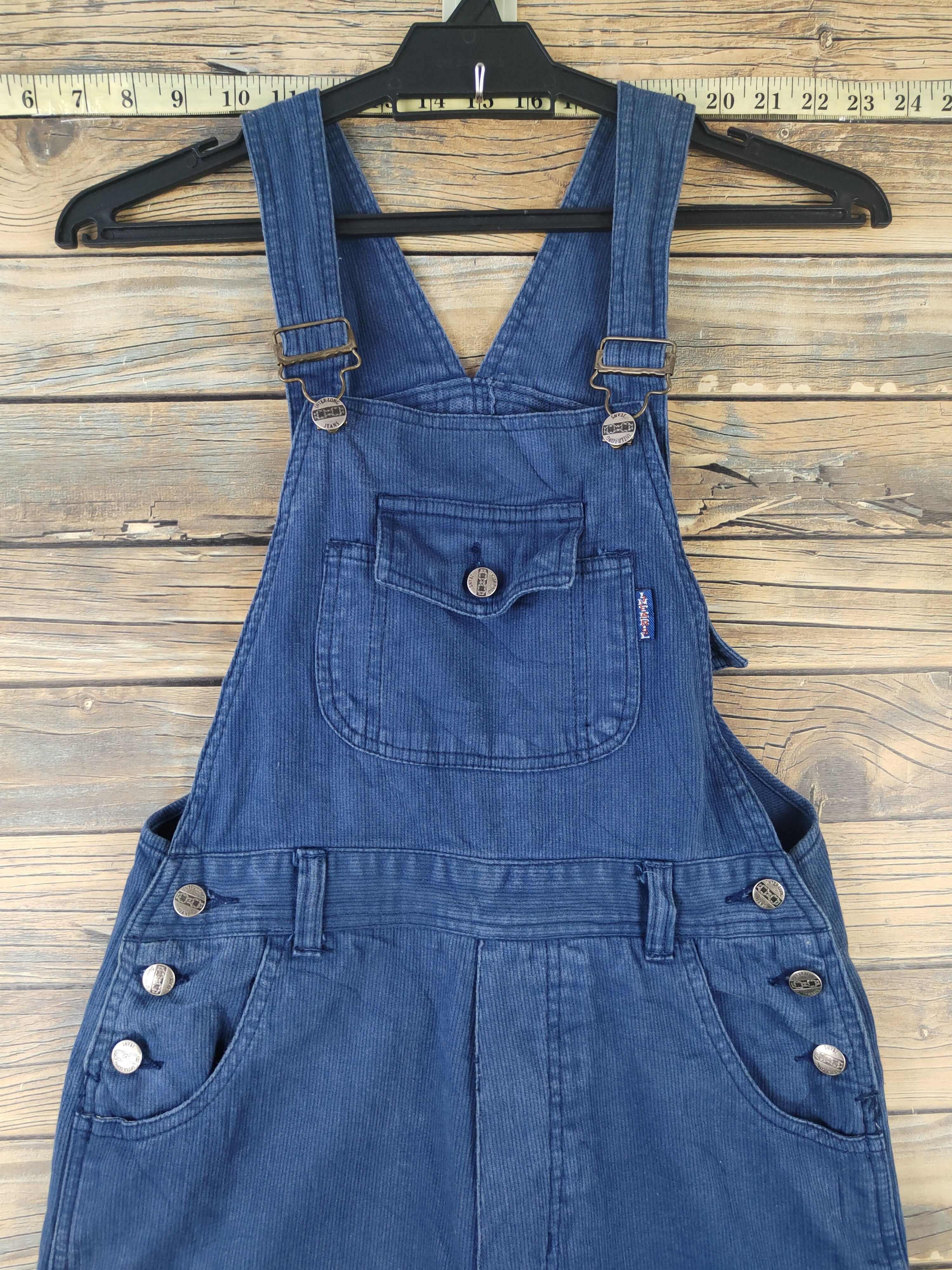 Japanese Brand × Vintage Vintage Streetwear by Inter Long Blue Denim Jumpsuits Size 28" / US 6 / IT 42 - 2 Thumbnail
