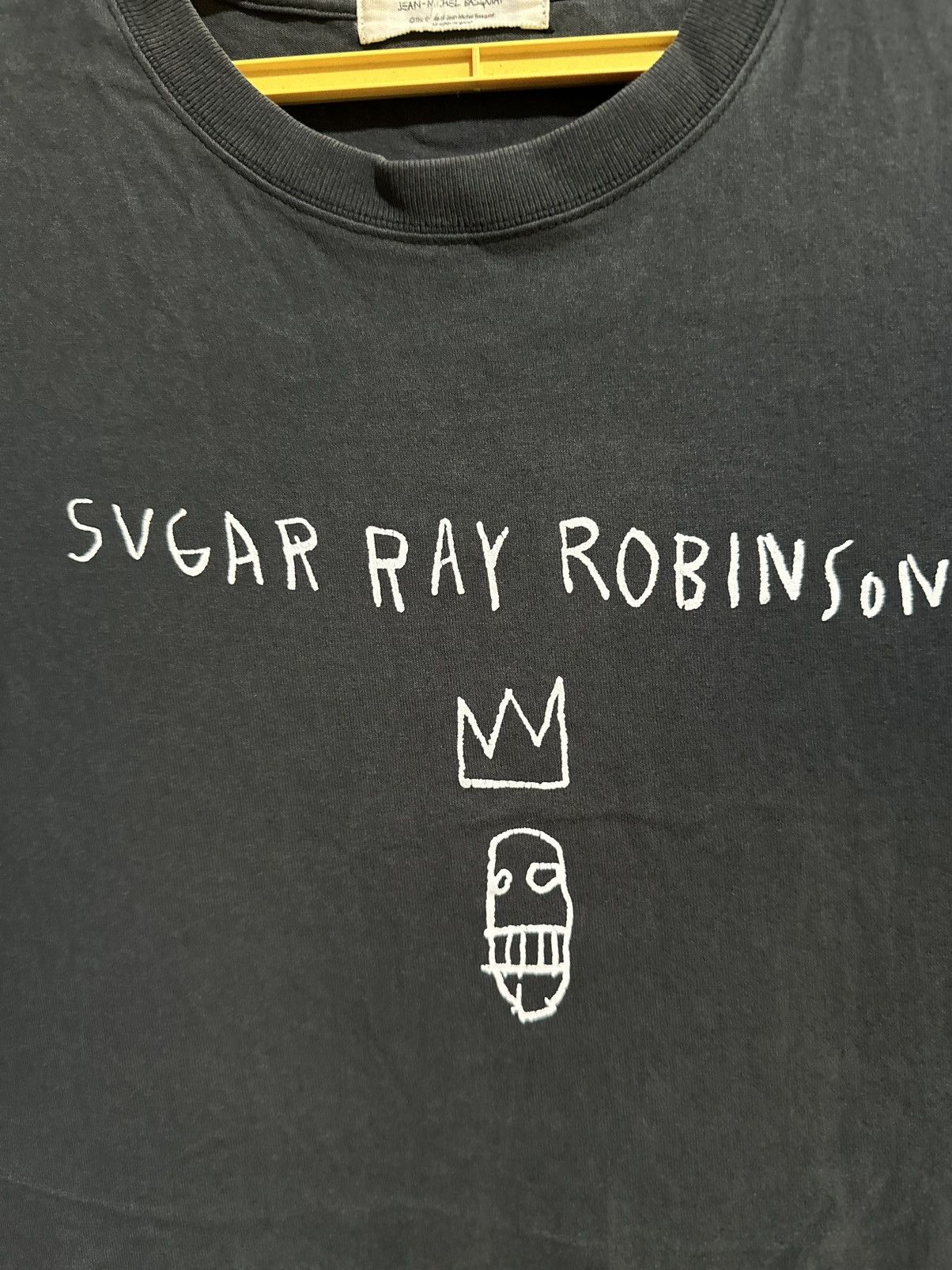 Jean-Michel Basquiat × Vintage Vintage Sugar Ray Robinson Faded Tee Size US M / EU 48-50 / 2 - 2 Thumbnail