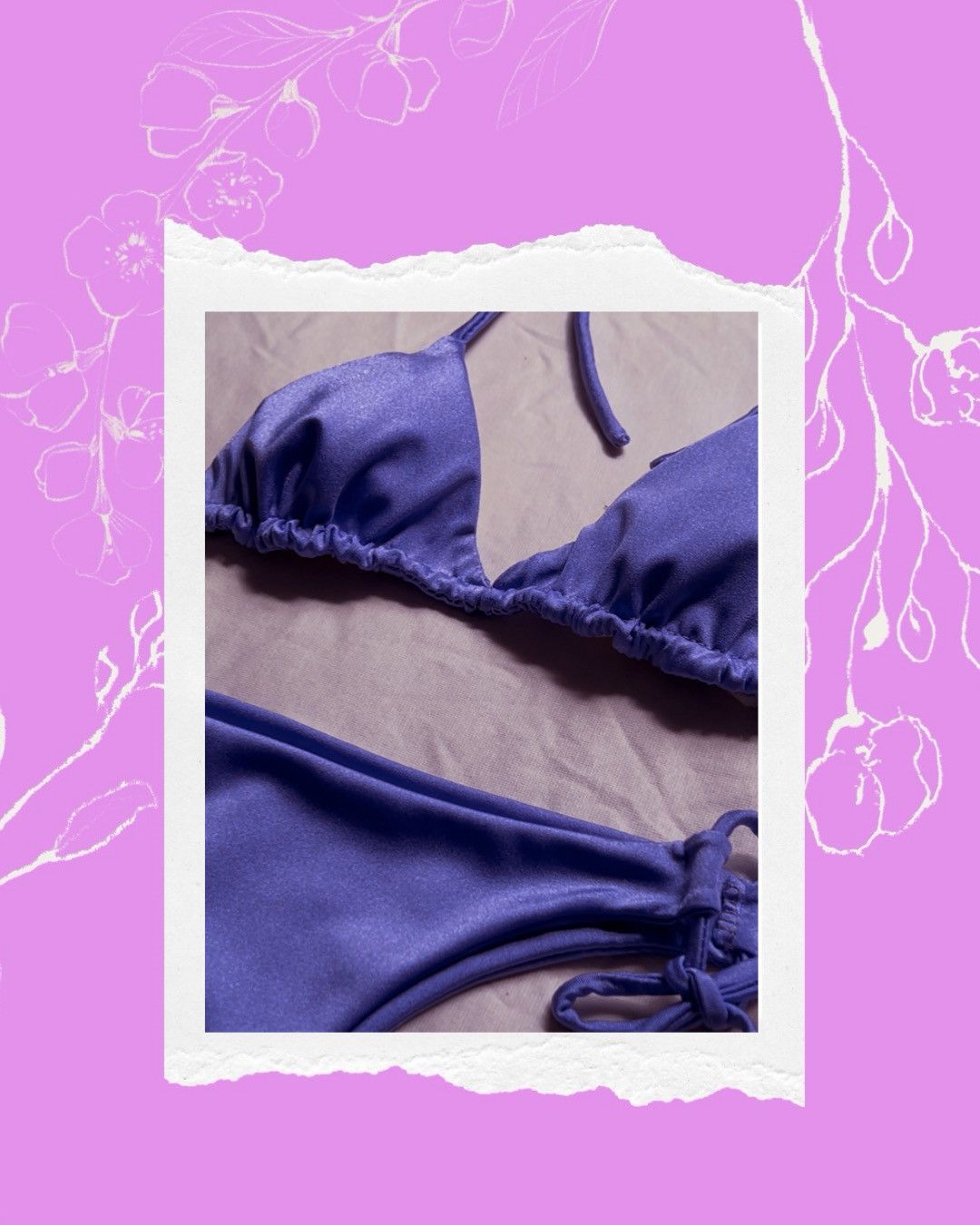 Handmade bikini 2 piece set Size ONE SIZE - 2 Thumbnail