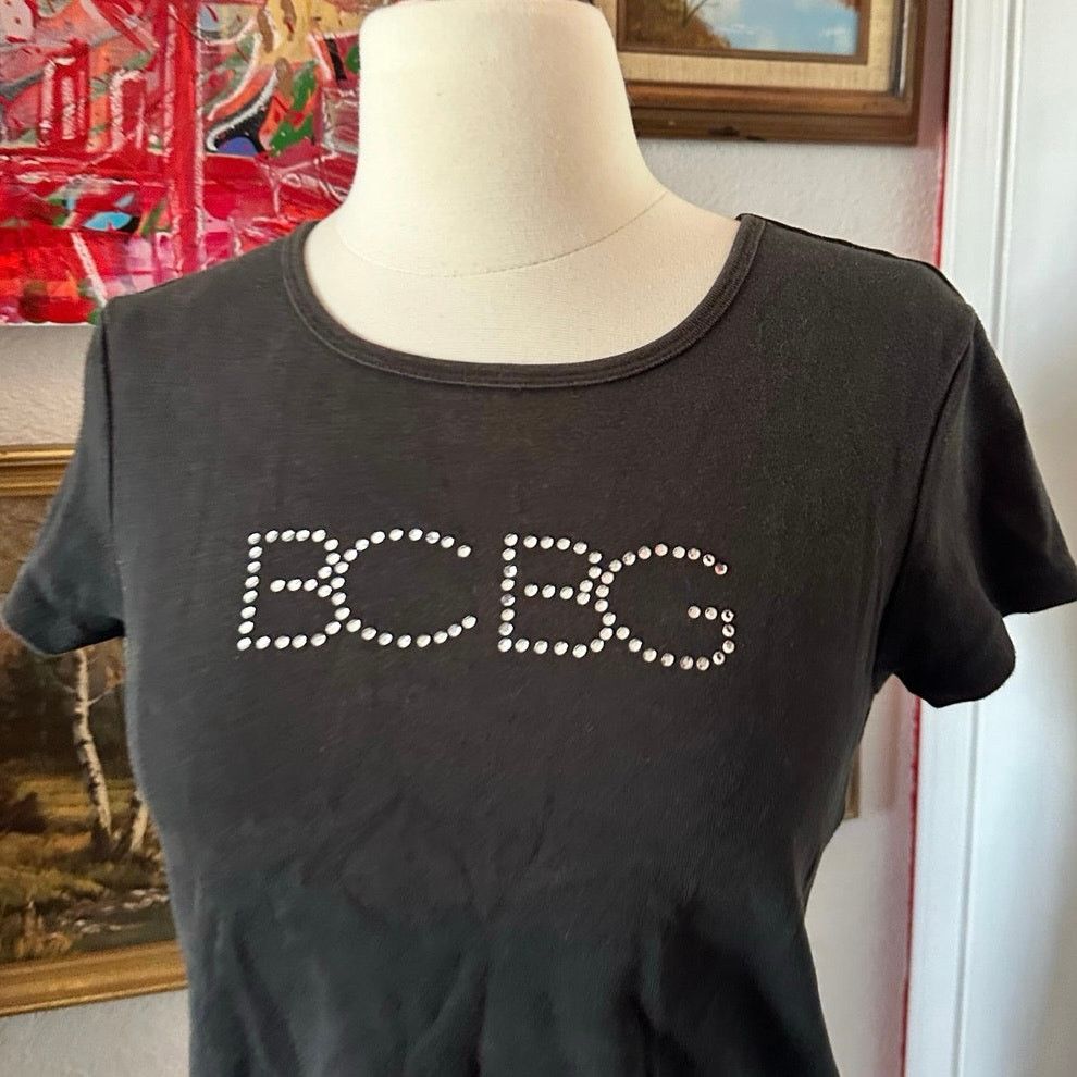 Bcbgmaxazria bcbg maxazria black rhinestone black shirt Size M / US 6-8 / IT 42-44 - 2 Thumbnail