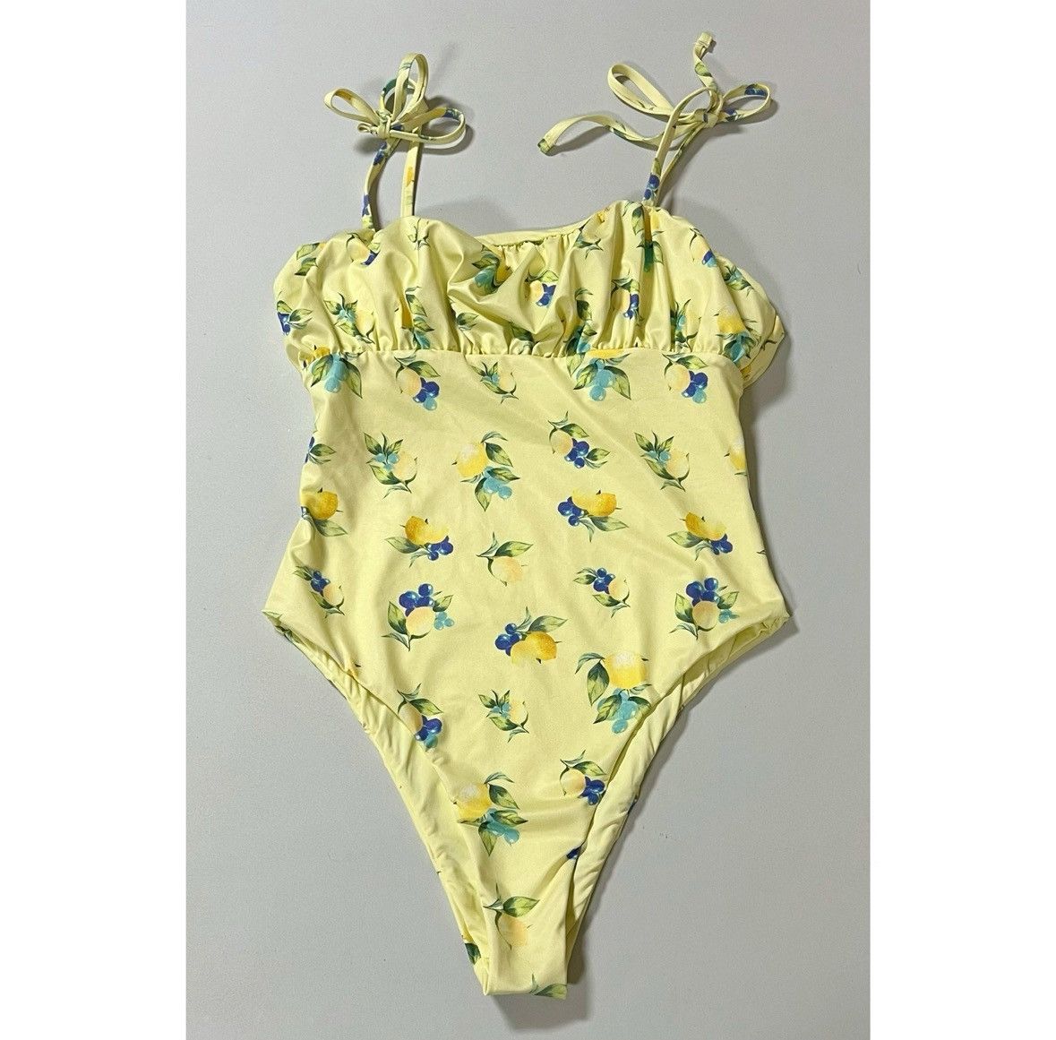 Asos × Designer × Vintage Lemon Blueberries One-Piece Bathing Suit Swimsuit Size 6 🫐✨ Size M / US 6-8 / IT 42-44 - 2 Thumbnail