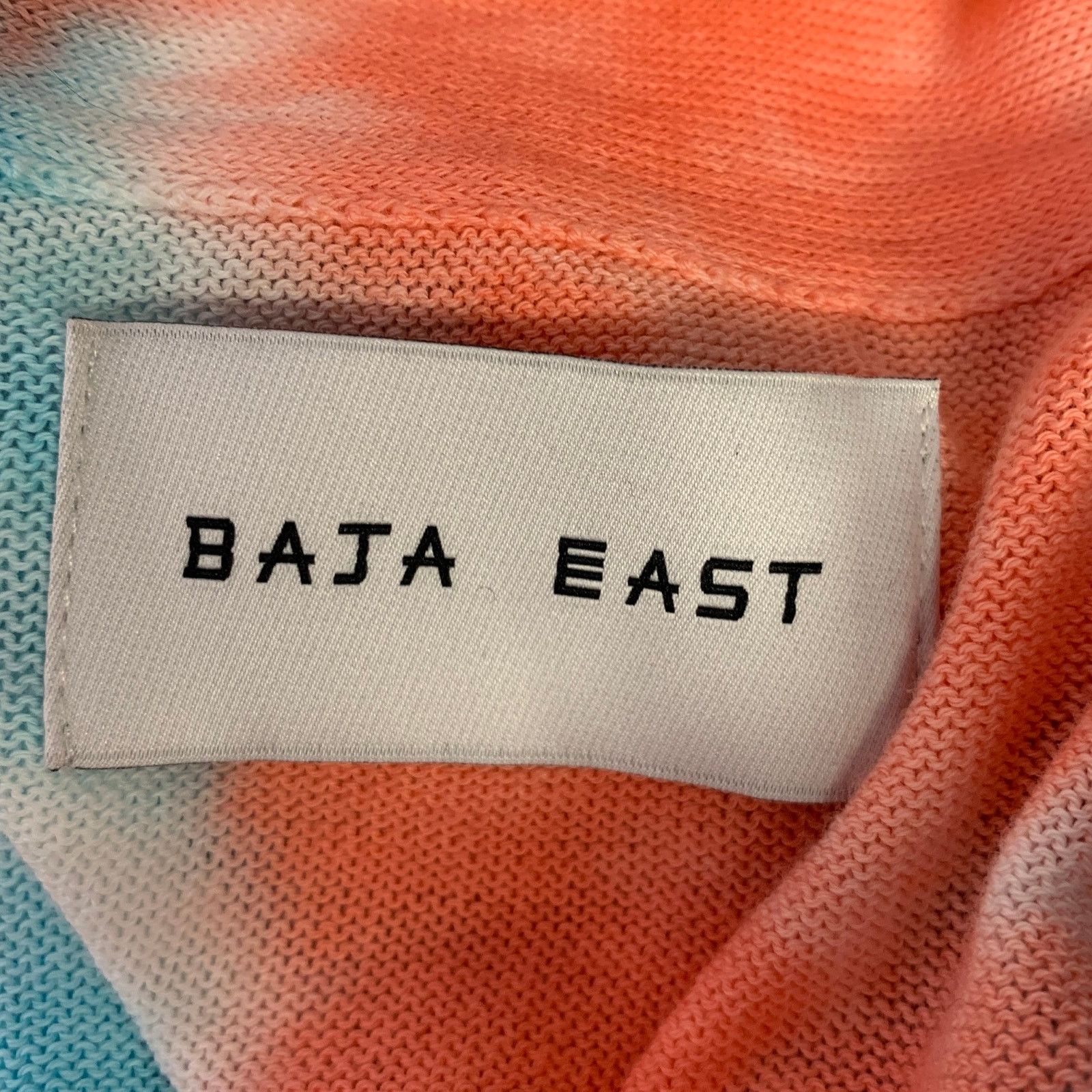 Baja East XS Pink Blue Tie Dye Pima Cotton Open Front Cardigan Size US XS / EU 42 / 0 - 4 Thumbnail