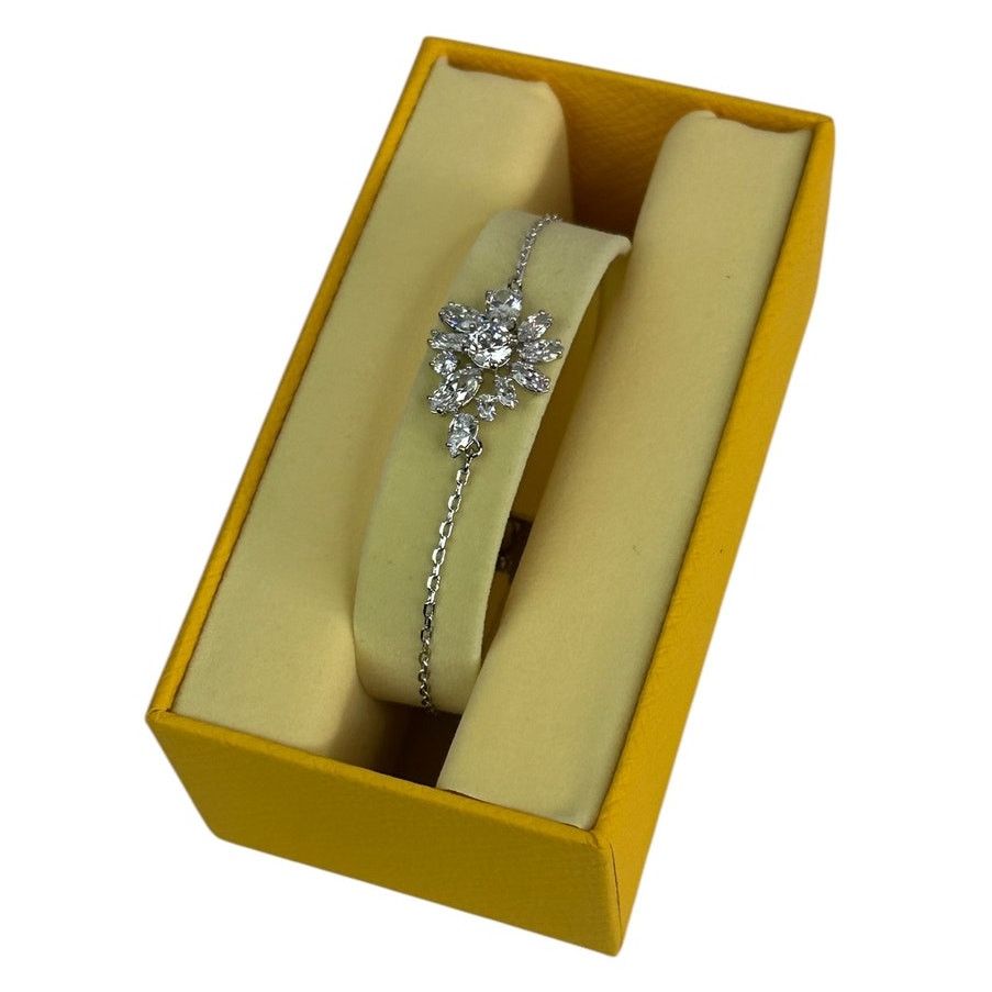 Swarovski Swarovski Gema Adjustable bracelet Mixed cuts, Flower Size ONE SIZE - 4 Thumbnail