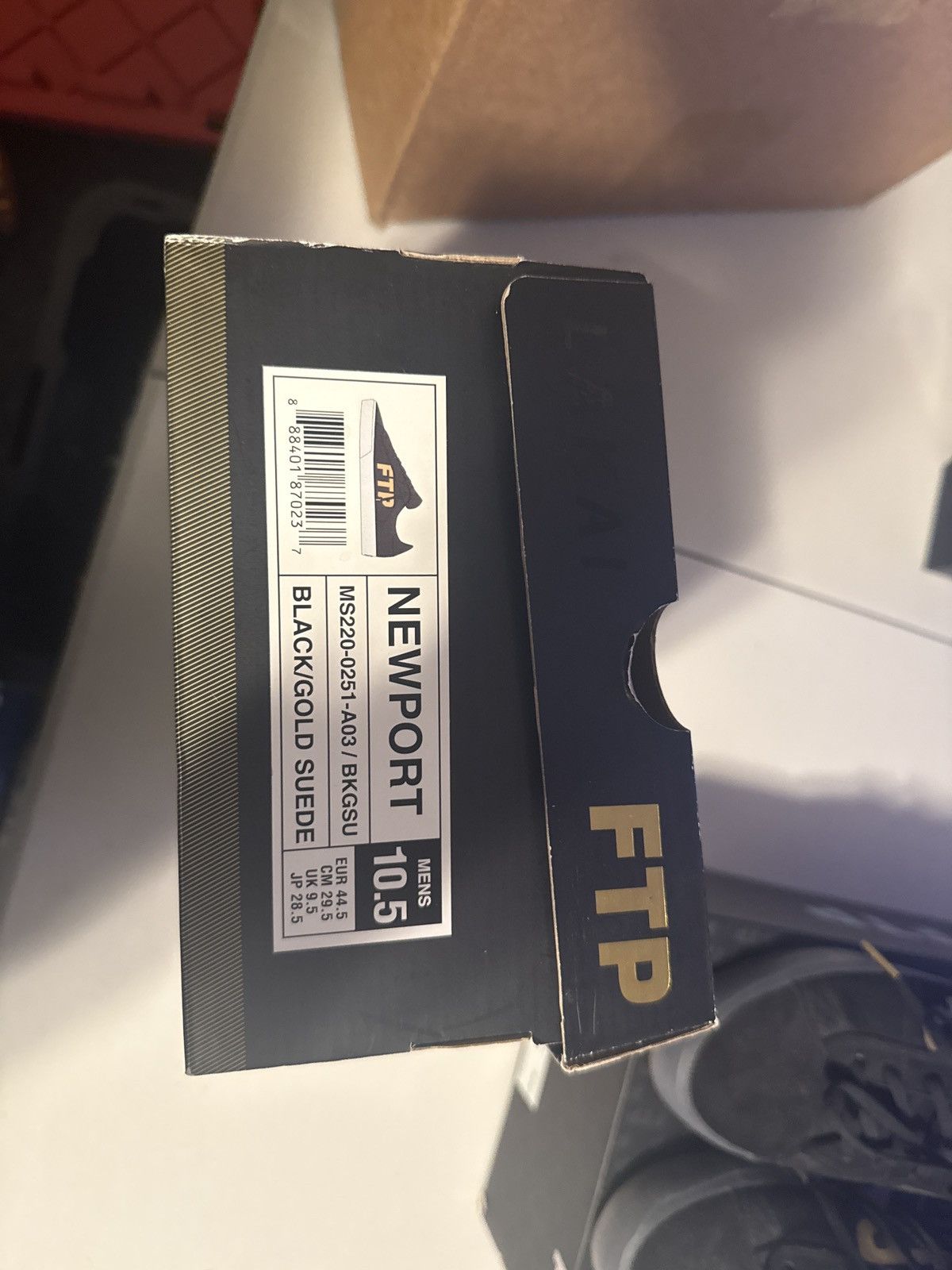 Fuck The Population × Lakai FTP X LAKAI - BLACK/GOLD SUEDE NEWPORT Size US 10.5 / EU 43-44 - 7 Thumbnail
