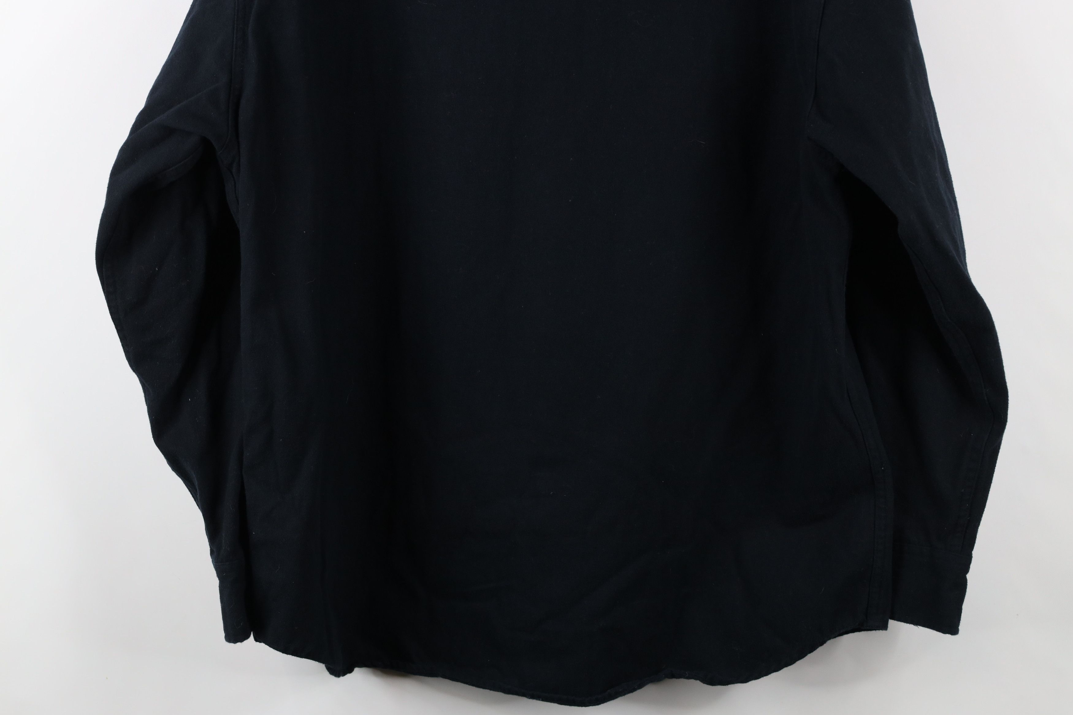 Vintage Vintage 90s Streetwear Heavyweight Canvas Button Shirt Black Size US L / EU 52-54 / 3 - 11 Thumbnail