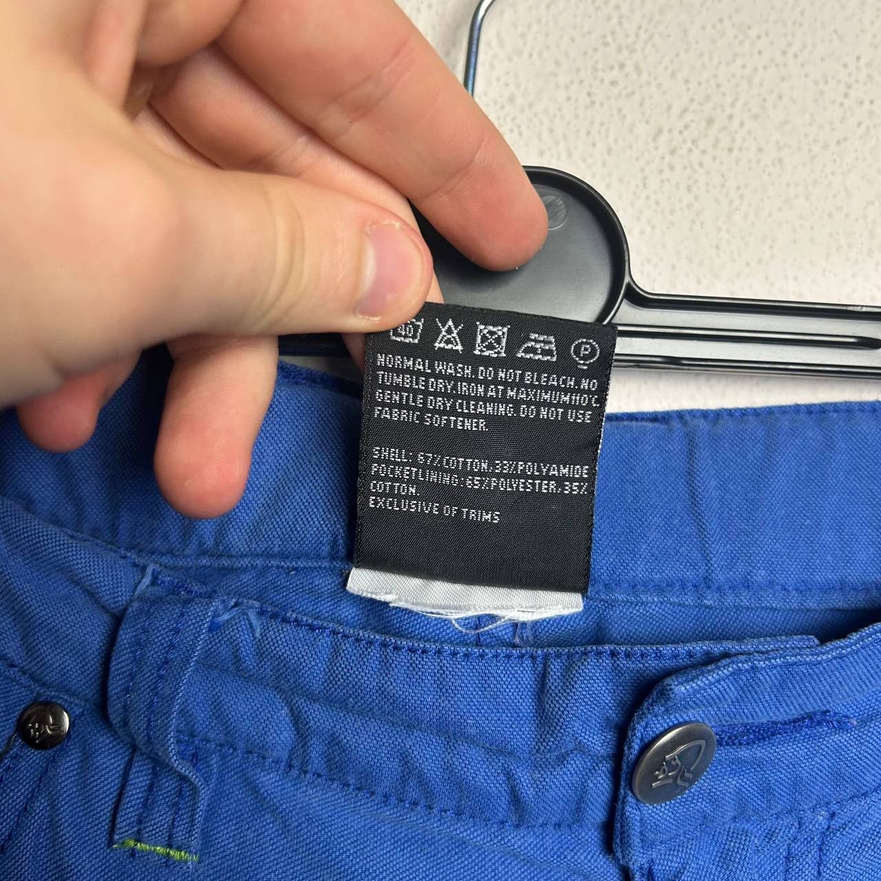 Norrona Mens Norrona Small logo Multipocket blue outdoor shorts Size US 32 / EU 48 - 6 Thumbnail