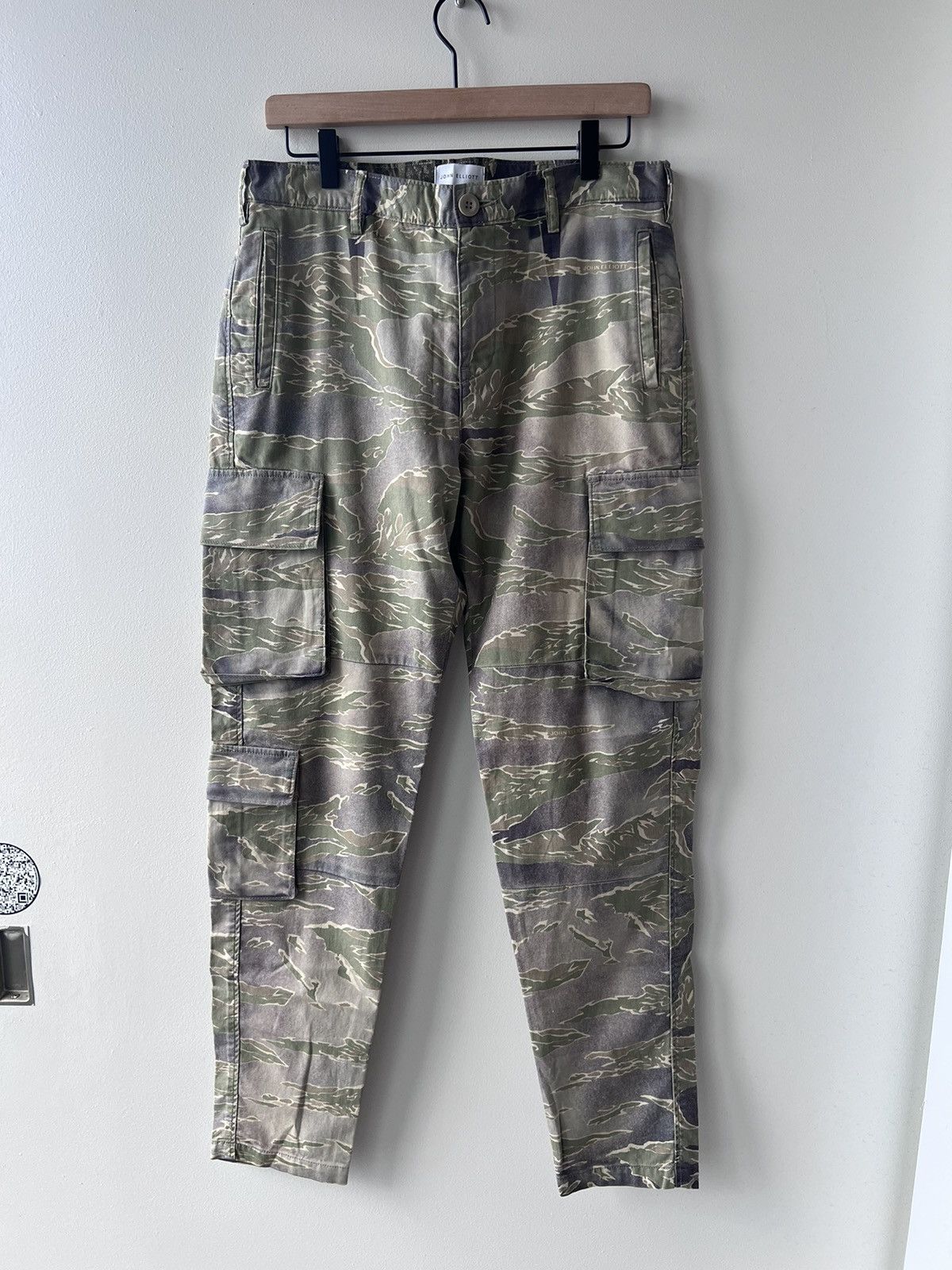 Rare* Utility Cargo Pants in Washed Tiger Camo