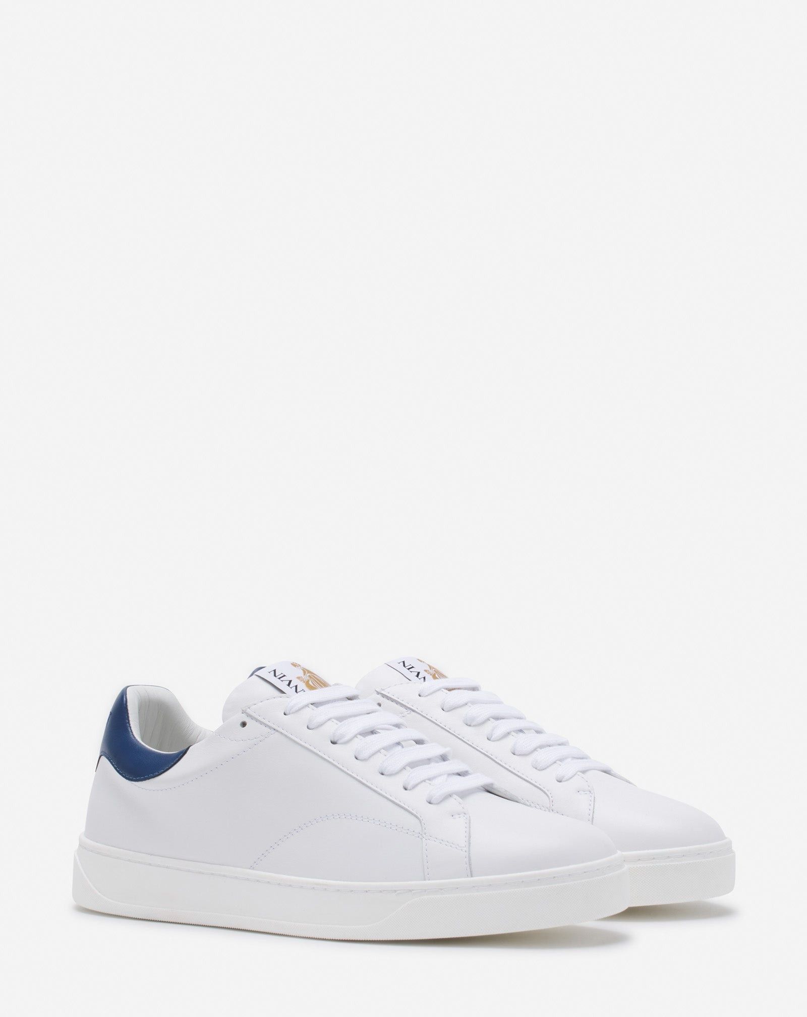 Lanvin o1w1db10225 Low-Top Sneakers in White/Blue Size US 10 / EU 43 - 2 Thumbnail