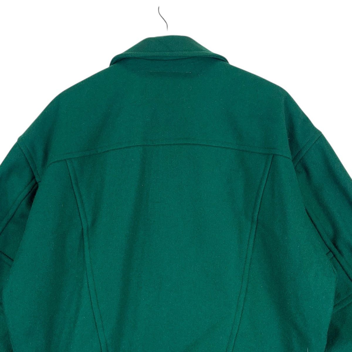 Issey Miyake Vintage Brahmin Dark Green Wool Button Jacket Size US M / EU 48-50 / 2 - 10 Thumbnail