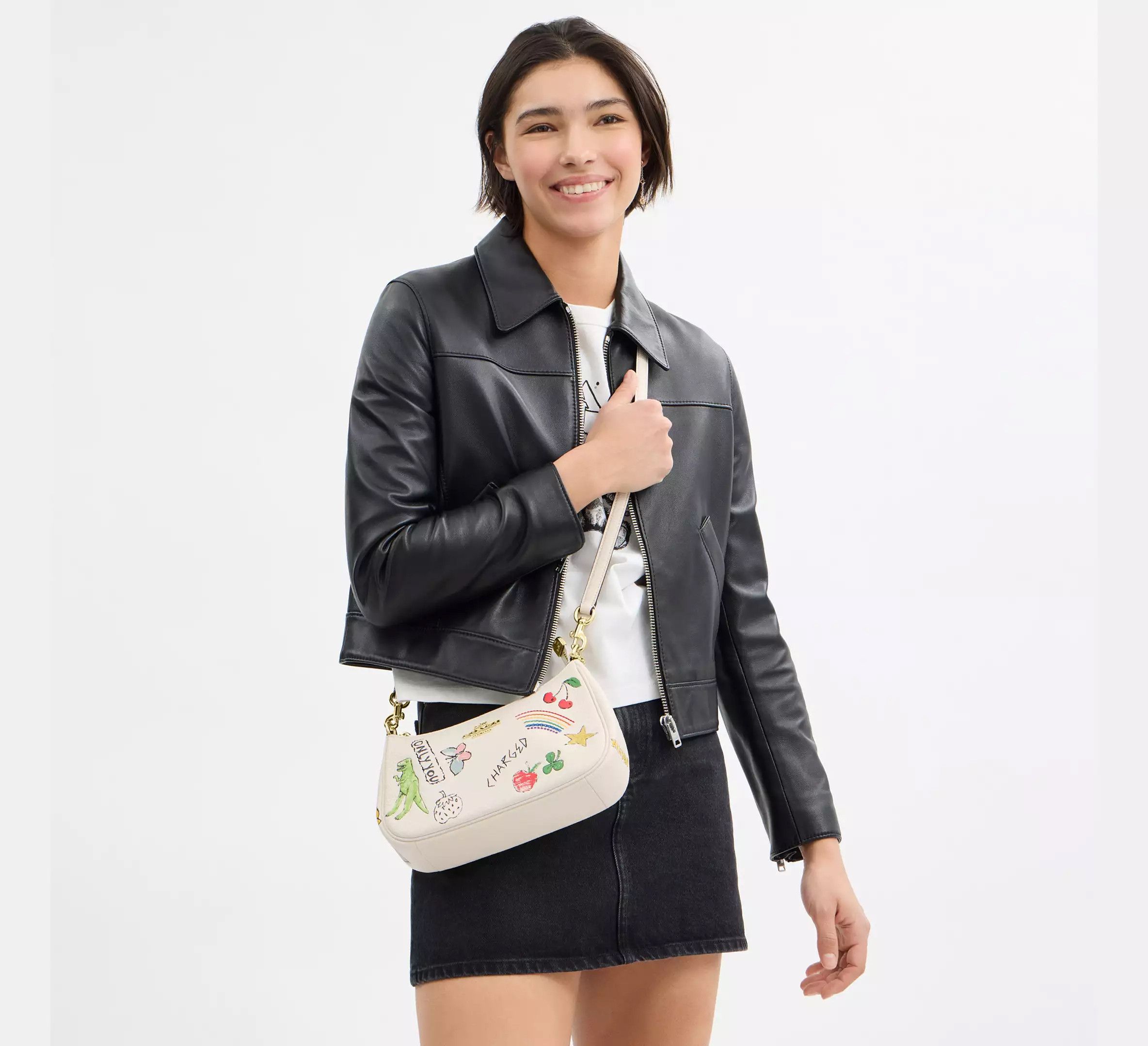 Coach NWT Coach Teri Shoulder Bag With Sketch Print CAK17 Size ONE SIZE - 8 Thumbnail