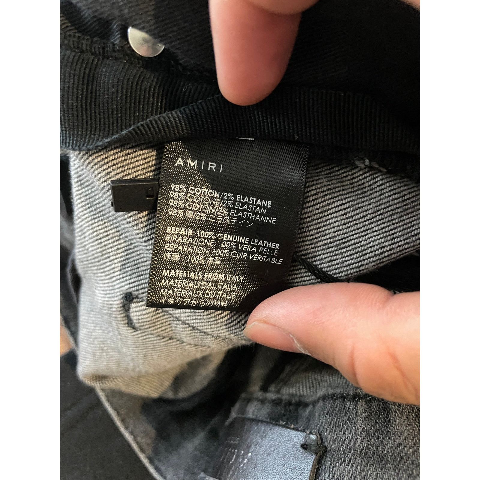 Amiri Amiri MX2 Grey Black Patch Used 36 Size US 36 / EU 52 - 7 Thumbnail