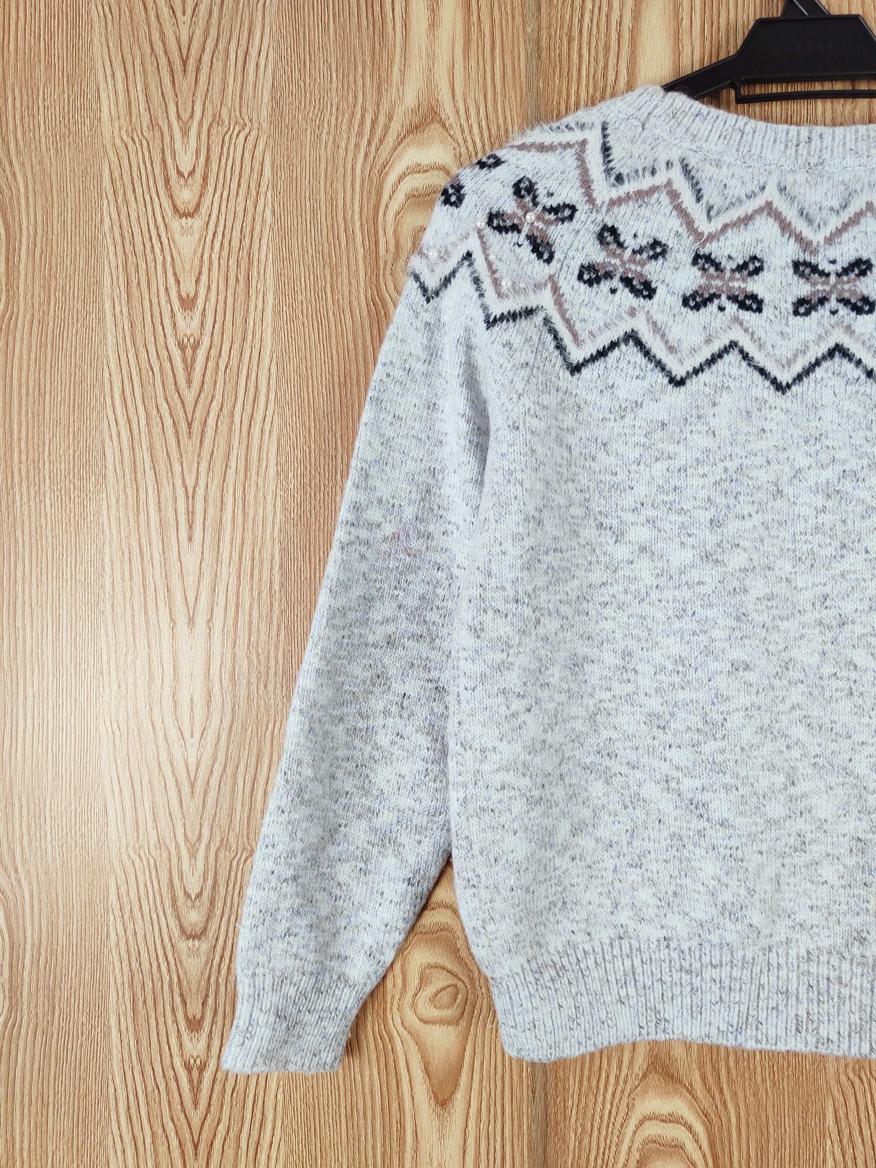 Homespun Knitwear × Japanese Brand × Vintage Proportion Light Blue Knitwear Sweatshirts #W755 Size S / US 4 / IT 40 - 8 Thumbnail