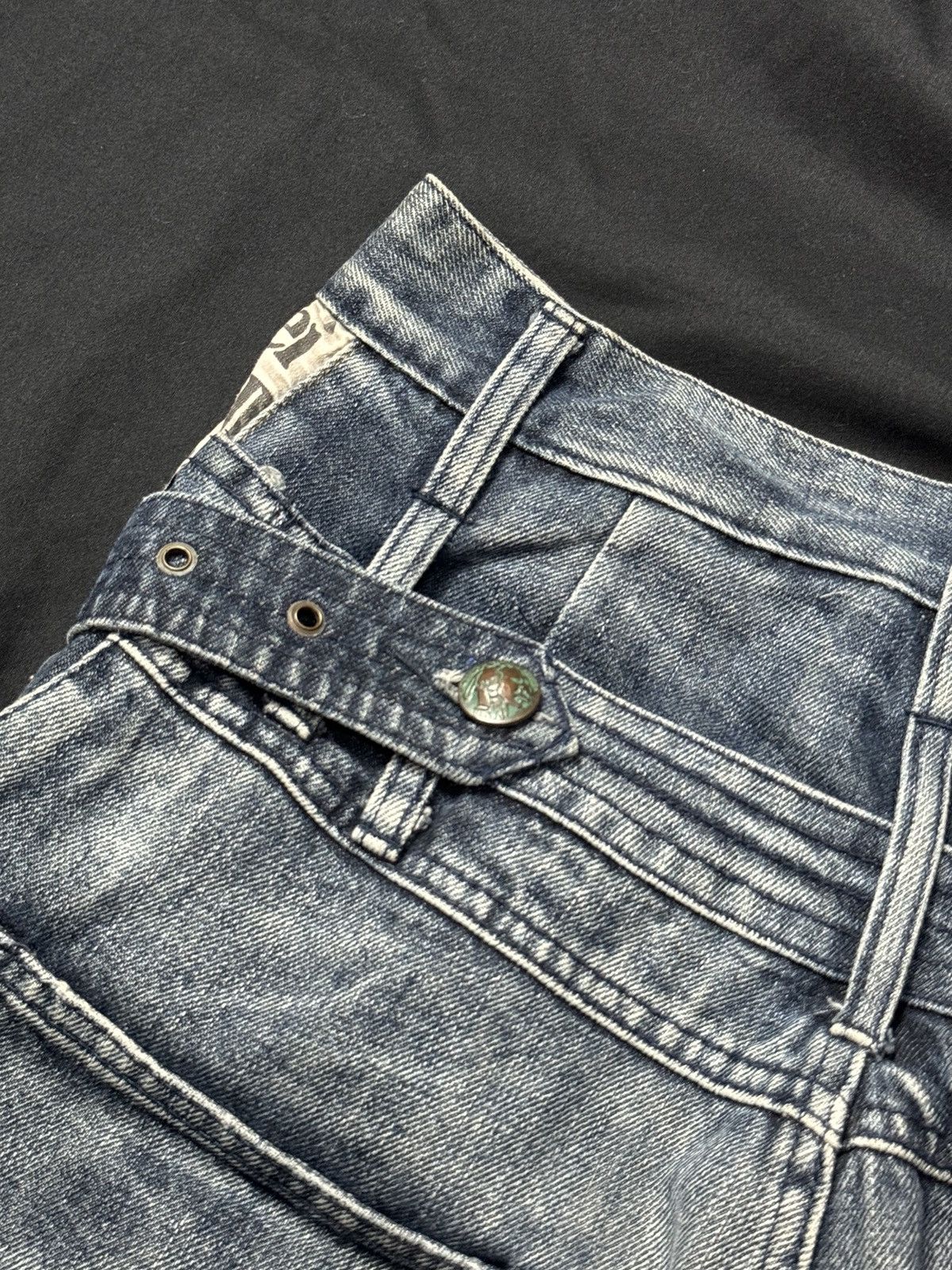 Hysteric Glamour × Japanese Brand × PPFM Double Waist Breathmint Japanese Denim Size US 30 / EU 46 - 14 Thumbnail