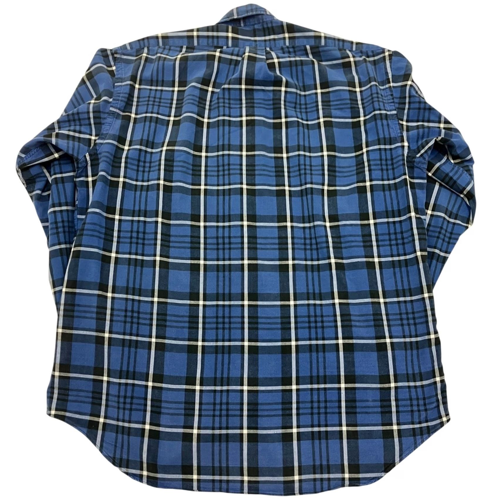 Ralph Lauren Ralph Lauren Shirt Men Large Check Blue Long Sleeve Button Down Cotton Vintage Preloved Size US L / EU 52-54 / 3 - 5 Thumbnail