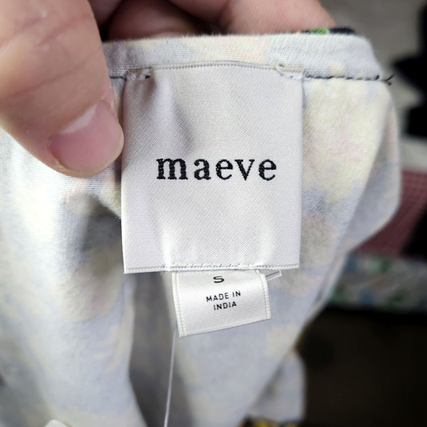 Vintage Maeve by Anthropologie Yellow Floral One-shoulder Top S Womens Cotton Blend Regular Short Sleeve Pullover N E W Size S / US 4 / IT 40 - 5 Thumbnail