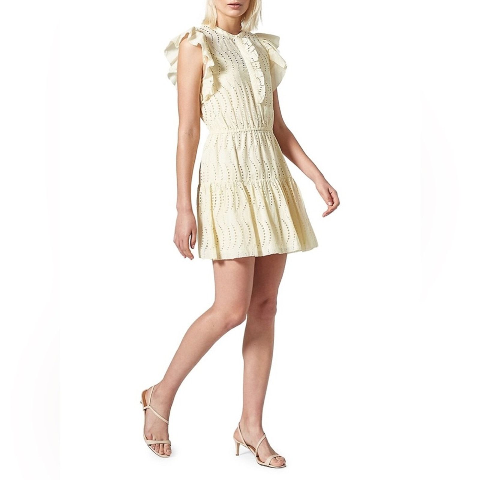 Joie NWT Joie The Krystina Dress Lace Eyelet Mini Dress Floral M Size M / US 6-8 / IT 42-44 - 5 Thumbnail