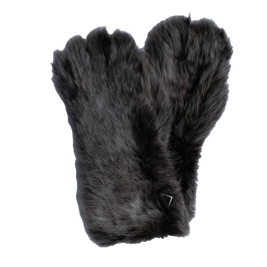 Bottega Veneta Bottega Veneta, grey shearling gloves Size ONE SIZE - 3 Thumbnail