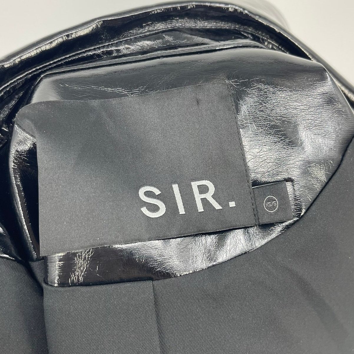 SIR. SIR. | Midnight Crop Black Patent Leather Jacket XS/S Size XS / US 0-2 / IT 36-38 - 7 Thumbnail
