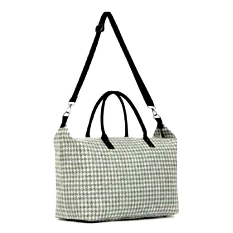 Other LuLu Dharma Houndstooth Weekender Travel Bag Green/Beige OS Size ONE SIZE - 3 Thumbnail