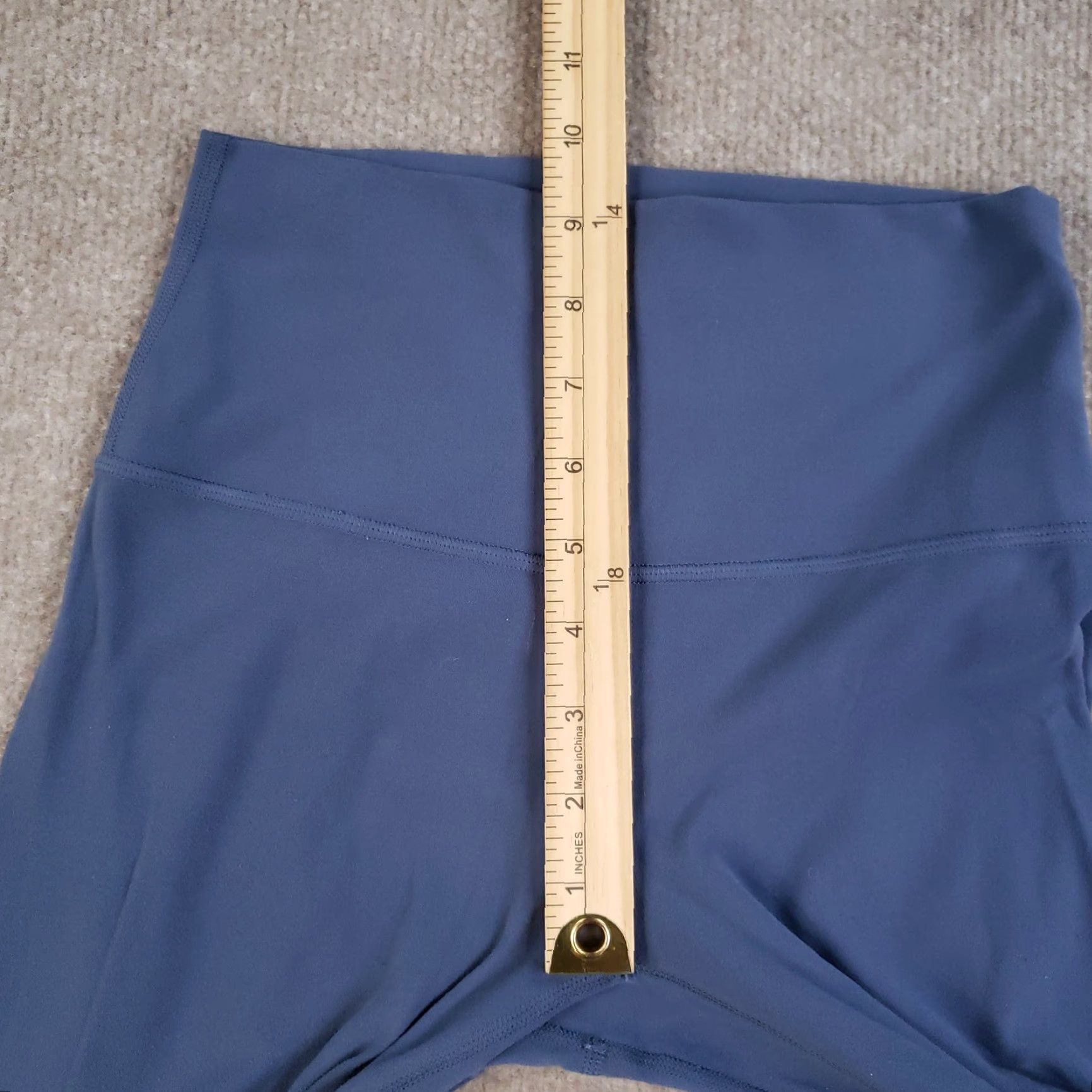 Lululemon Lululemon Leggings Womens 4 Blue High Rise Yoga Athletic Gym Soft Nylon Spandex Breathable Lightweight Elastic Waist Stretch Athleisure Size 27" / US 4 / IT 40 - 6 Thumbnail
