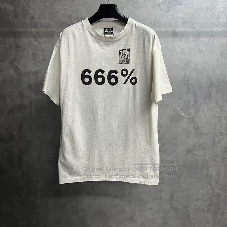 Saint Laurent Paris Saint Laurent Paris White Round Neck Loose Short Sleeve T- Size US L / EU 52-54 / 3 - 1 Thumbnail