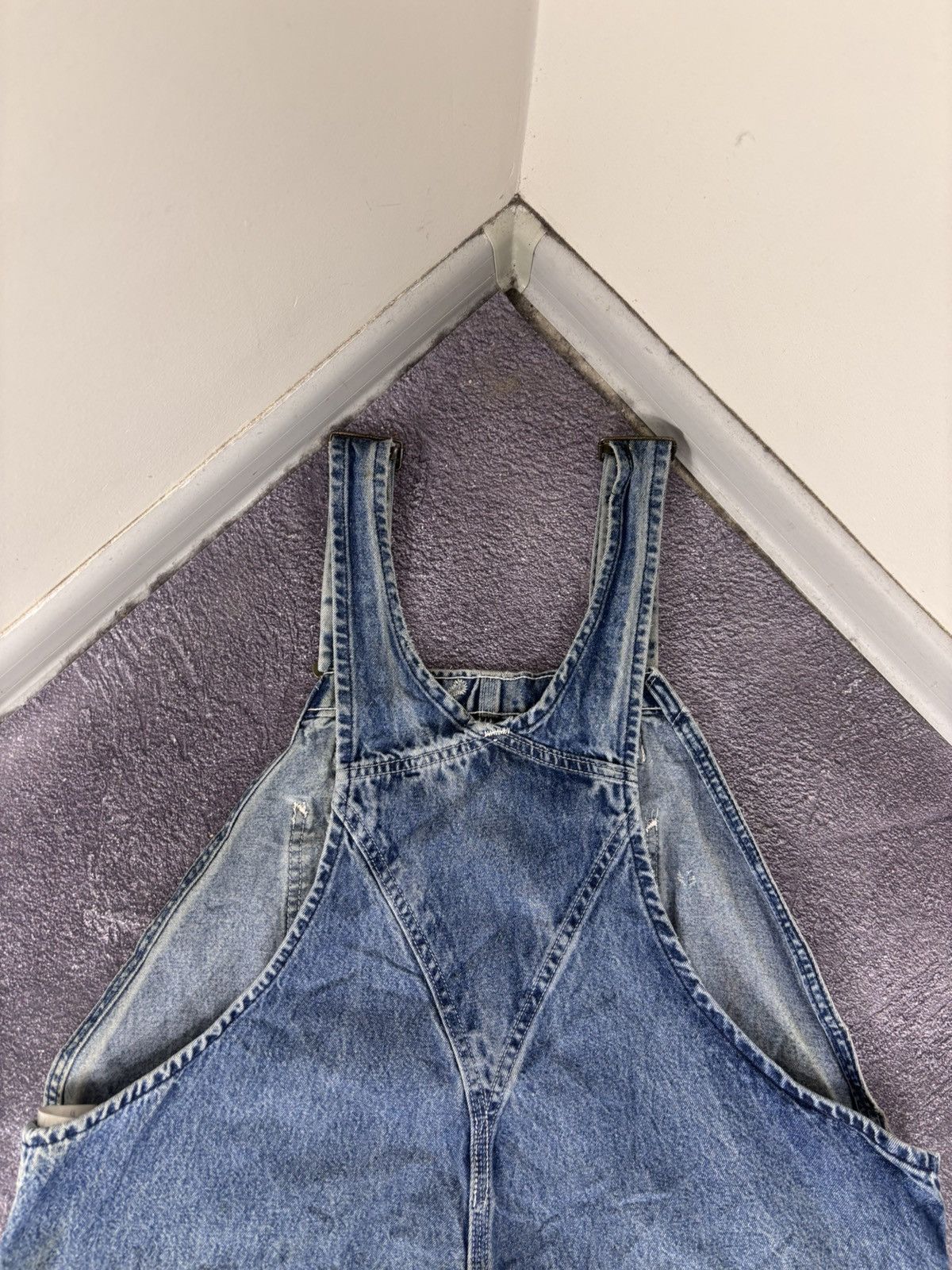 Carhartt Vintage Carhartt Bib Overalls R07 DST Blue Denim Carpenter Size US 42 / EU 58 - 19 Thumbnail