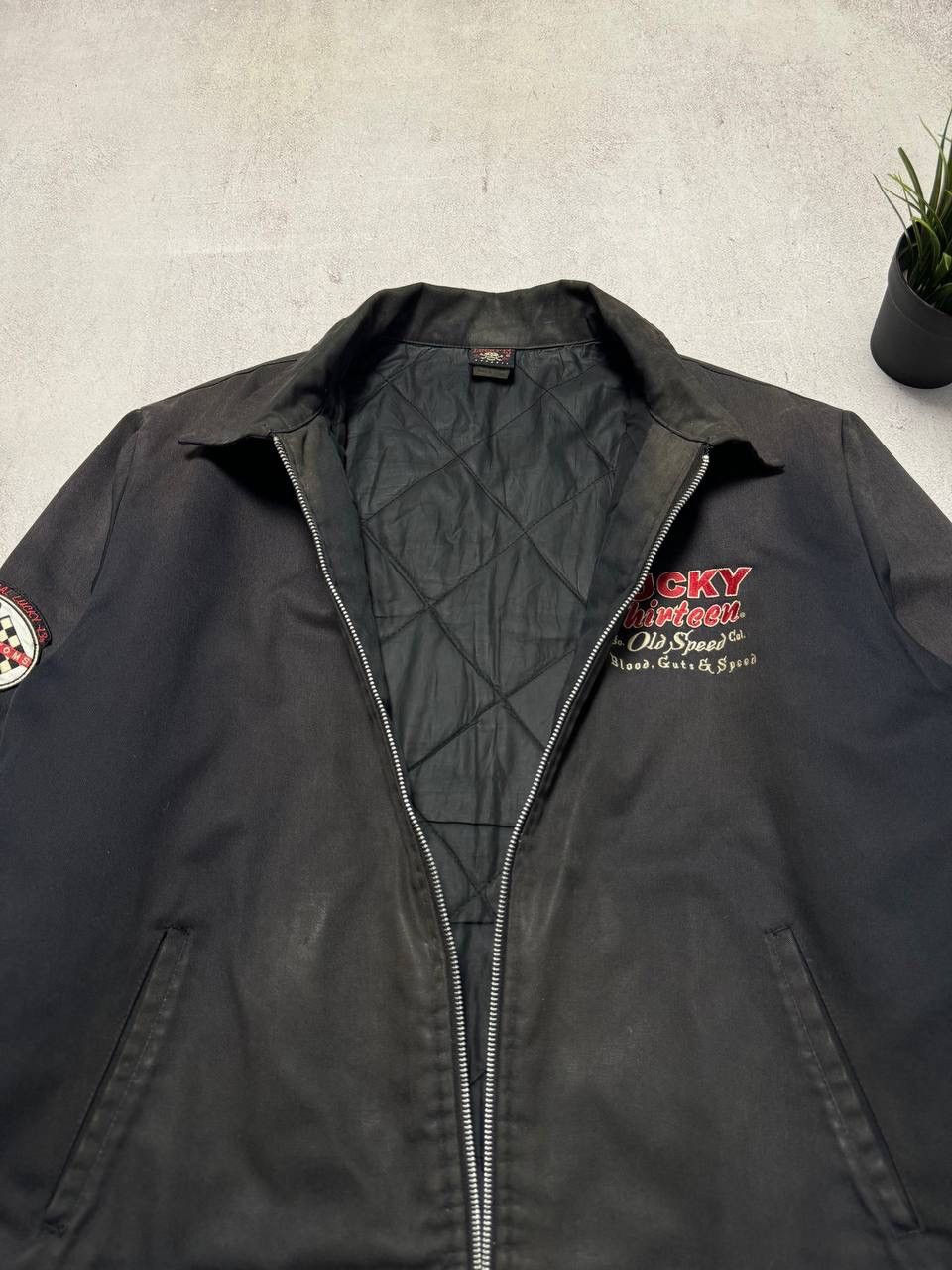 Vintage Vintage Lucky 13 Jacket Embroidered Bomber Baggy Racing 90s Size US M / EU 48-50 / 2 - 10 Thumbnail