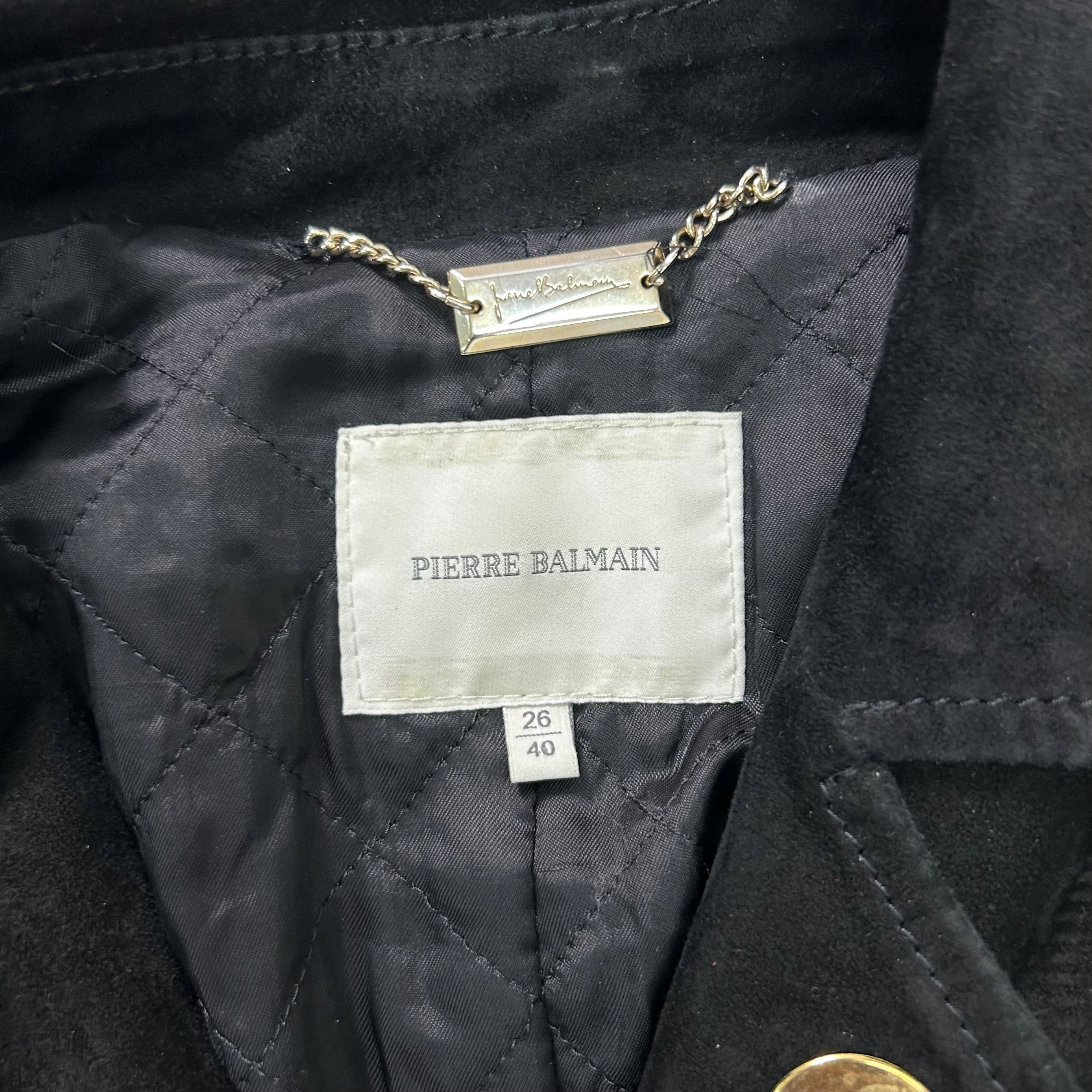 Balmain Pierre Balmain Suede Fringe Cowboy Biker Jacket Size US XS / EU 42 / 0 - 8 Thumbnail