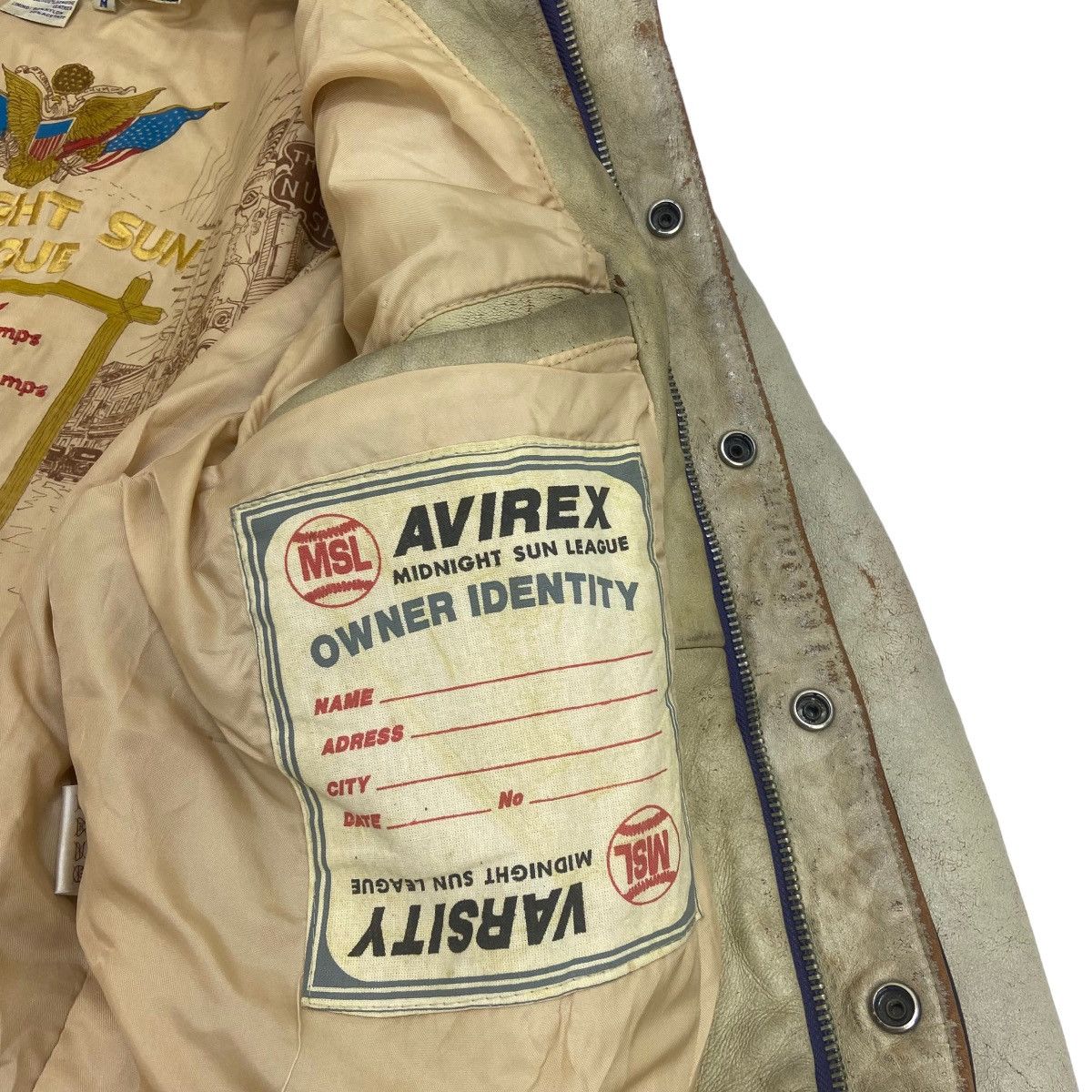 Avirex Vtg 1953 Midnight Sun League Avirex Varsity Leather Jacket Size US M / EU 48-50 / 2 - 21 Thumbnail