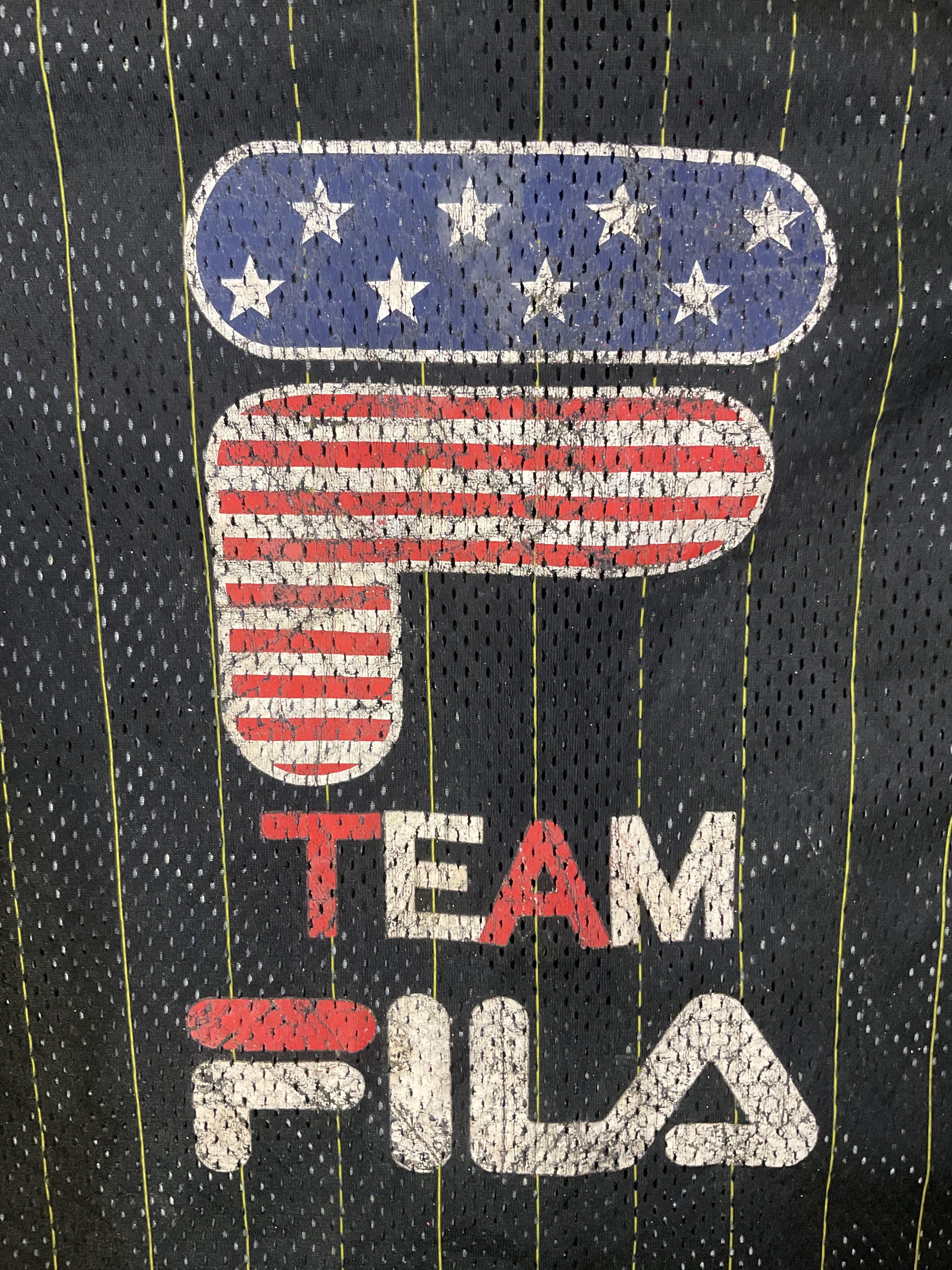 Fila Vintage 1999 Fila Team Baseball Mesh Jersey Shoulder Pads Size US L / EU 52-54 / 3 - 7 Thumbnail