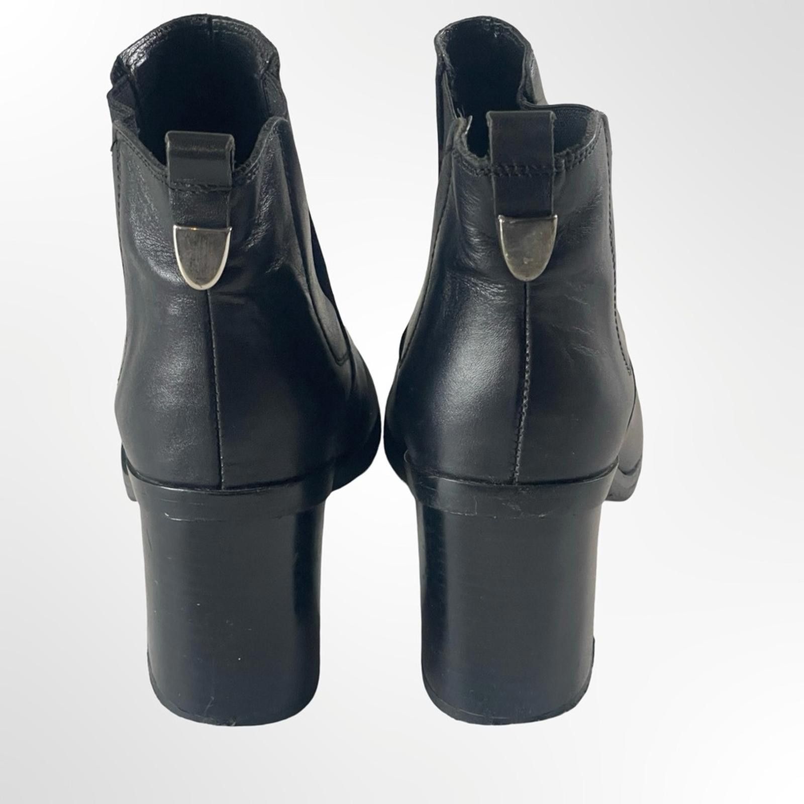 Other Office London Black Leather Ankle Boots in size 37 Size US 6.5 / IT 36.5 - 3 Thumbnail