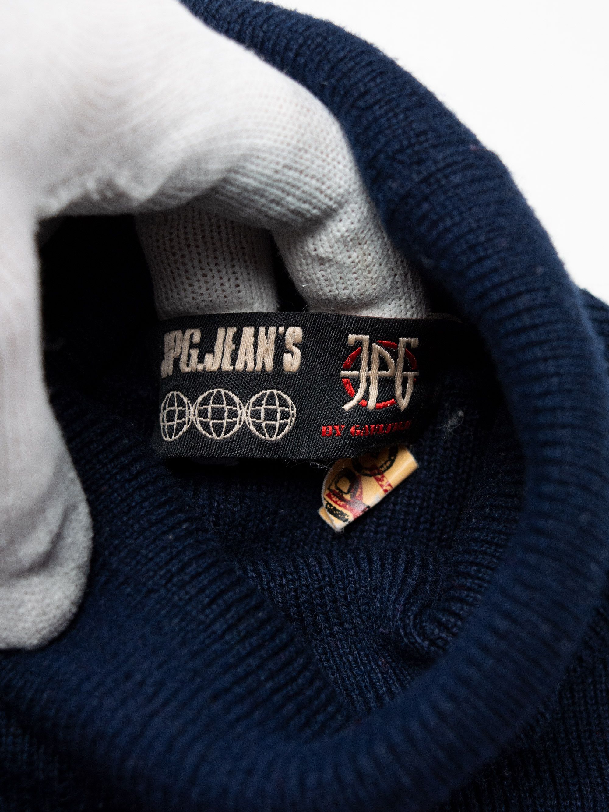 Jean Paul Gaultier JPG.Jean's - (vintage) - striped knit turtleneck Size US XL / EU 56 / 4 - 7 Thumbnail