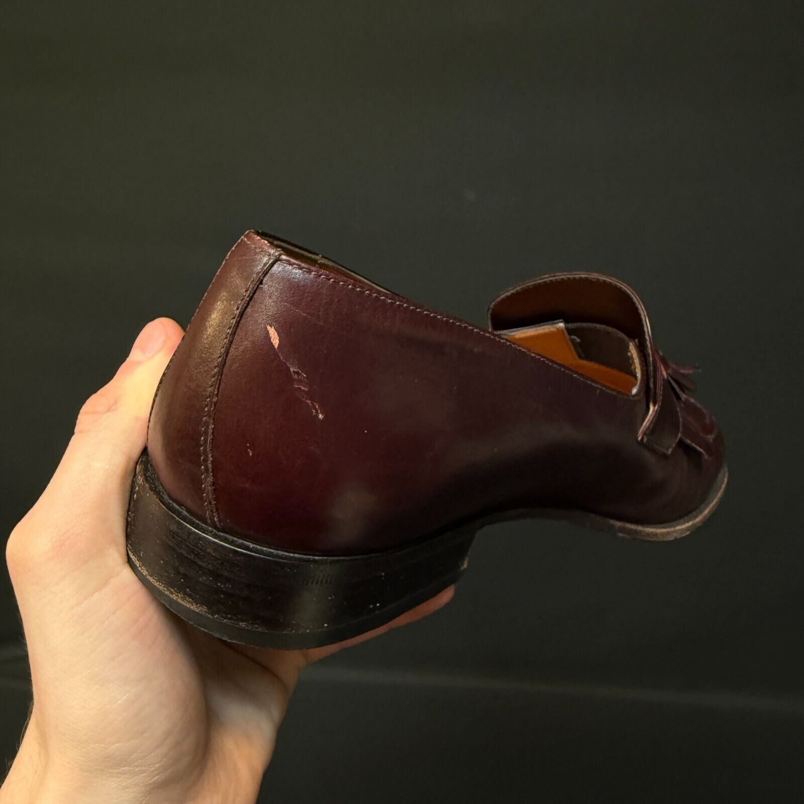 Salvatore Ferragamo Men's Salvatore Ferragamo burgundy Tasseled Loafers Size 9.5 Size US 9.5 / EU 42-43 - 8 Thumbnail