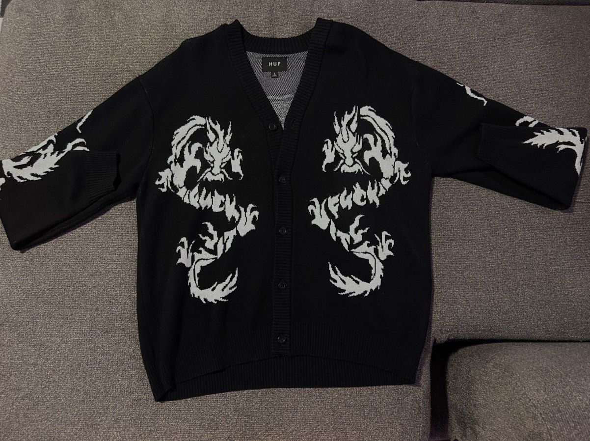 Huf Twin Dragon Cardigan Size US L / EU 52-54 / 3 - 1 Thumbnail