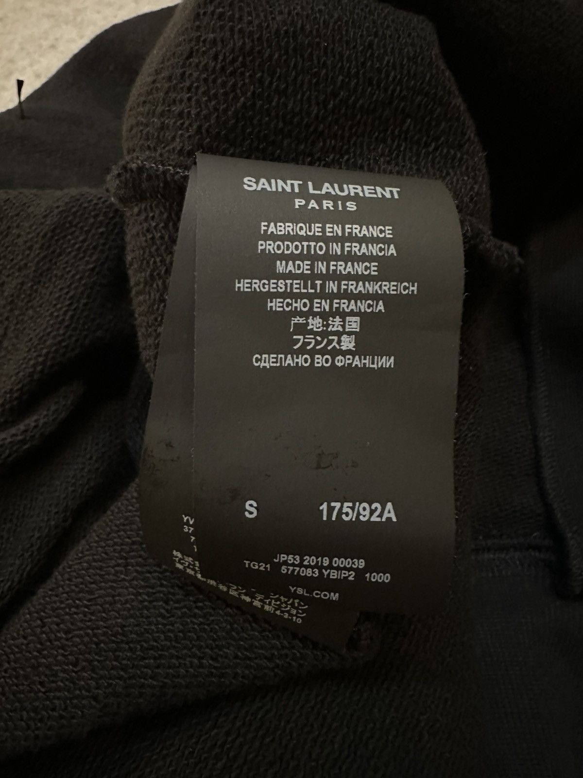 Designer × Saint Laurent Paris Saint Laurent Paris “Leather Shoulder Pad Hoodie” Size US S / EU 44-46 / 1 - 3 Thumbnail
