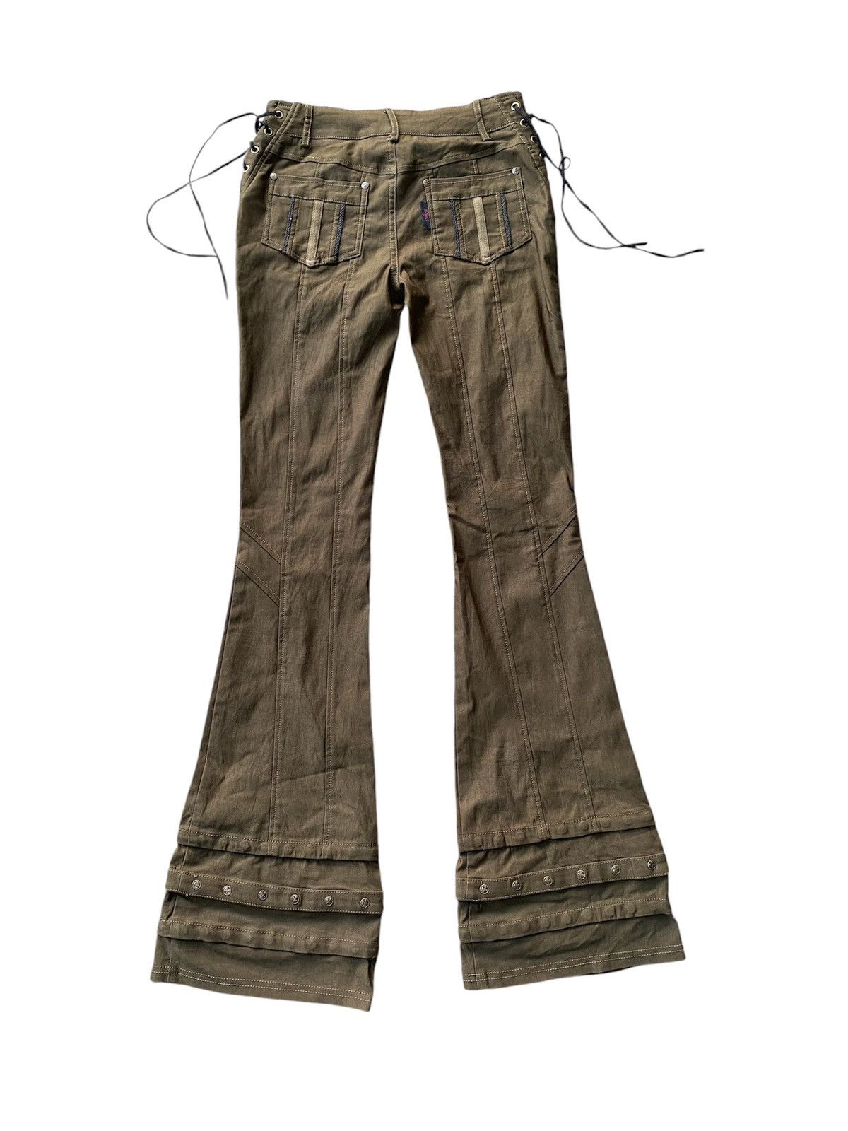 Other Ozz croce laces up flared pants Size US 29 - 6 Thumbnail